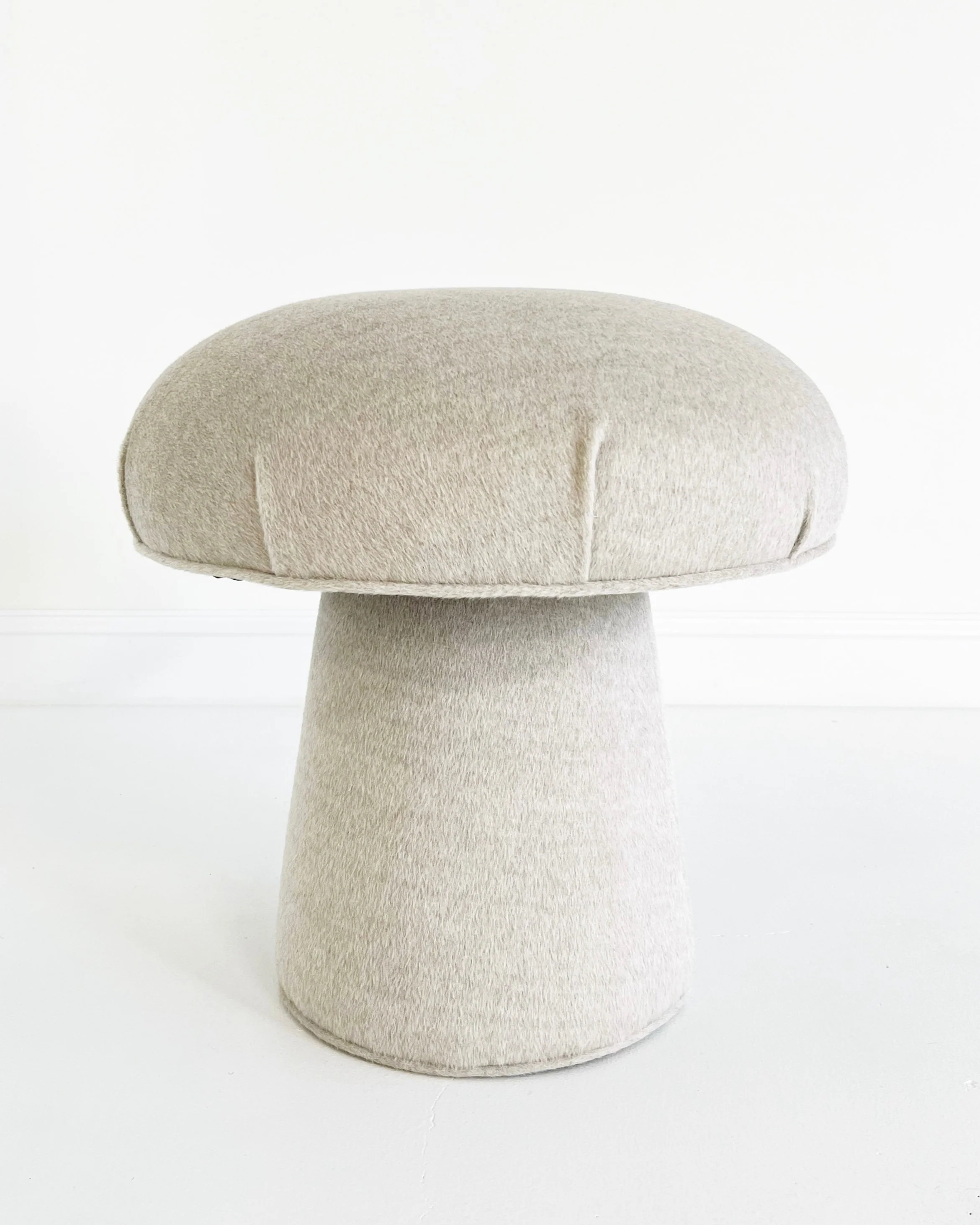 The Forsyth Mushroom Pouf in Loro Piana 'Incas' Alpaca Wool - Image 4