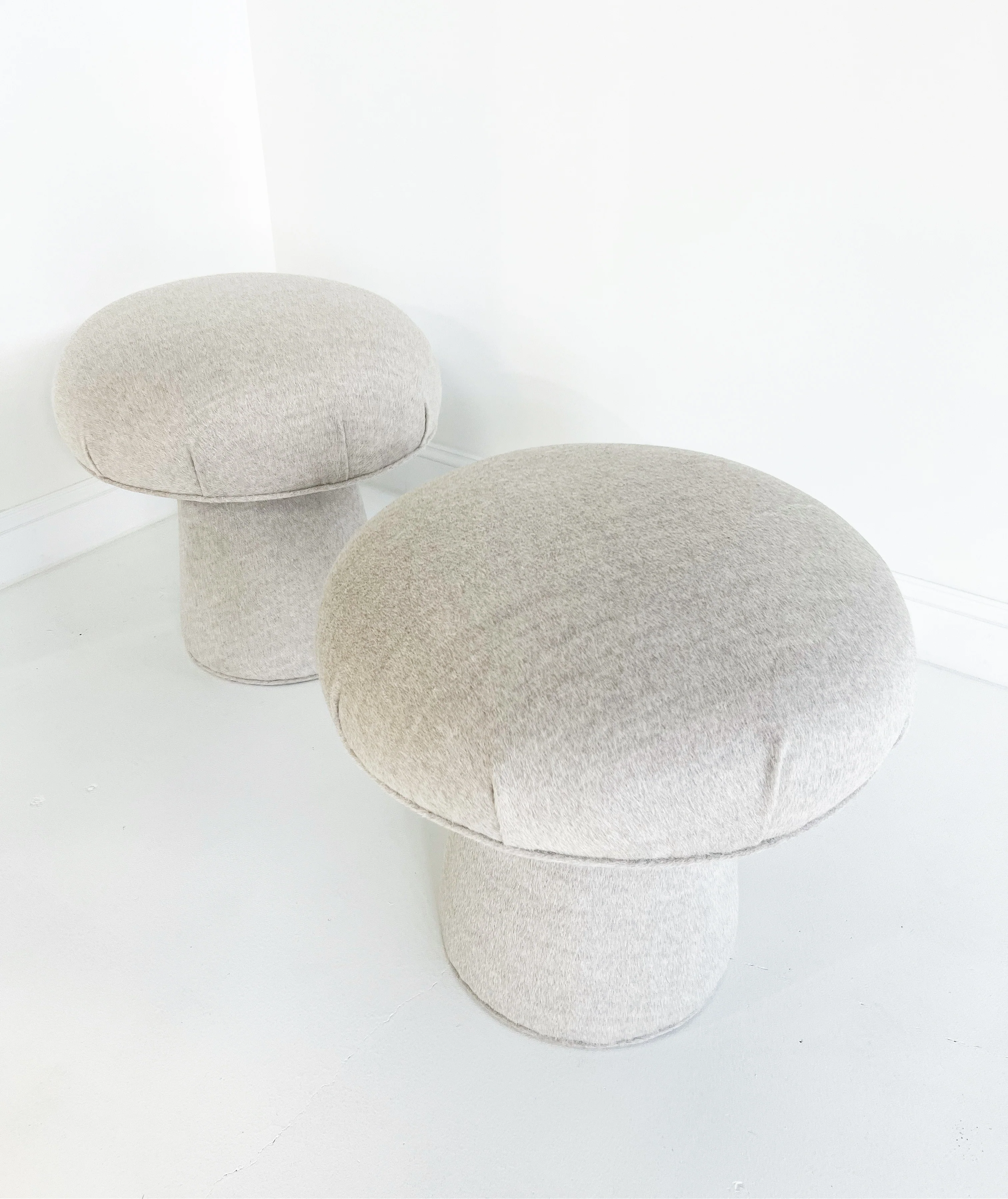 The Forsyth Mushroom Pouf in Loro Piana 'Incas' Alpaca Wool - Image 5