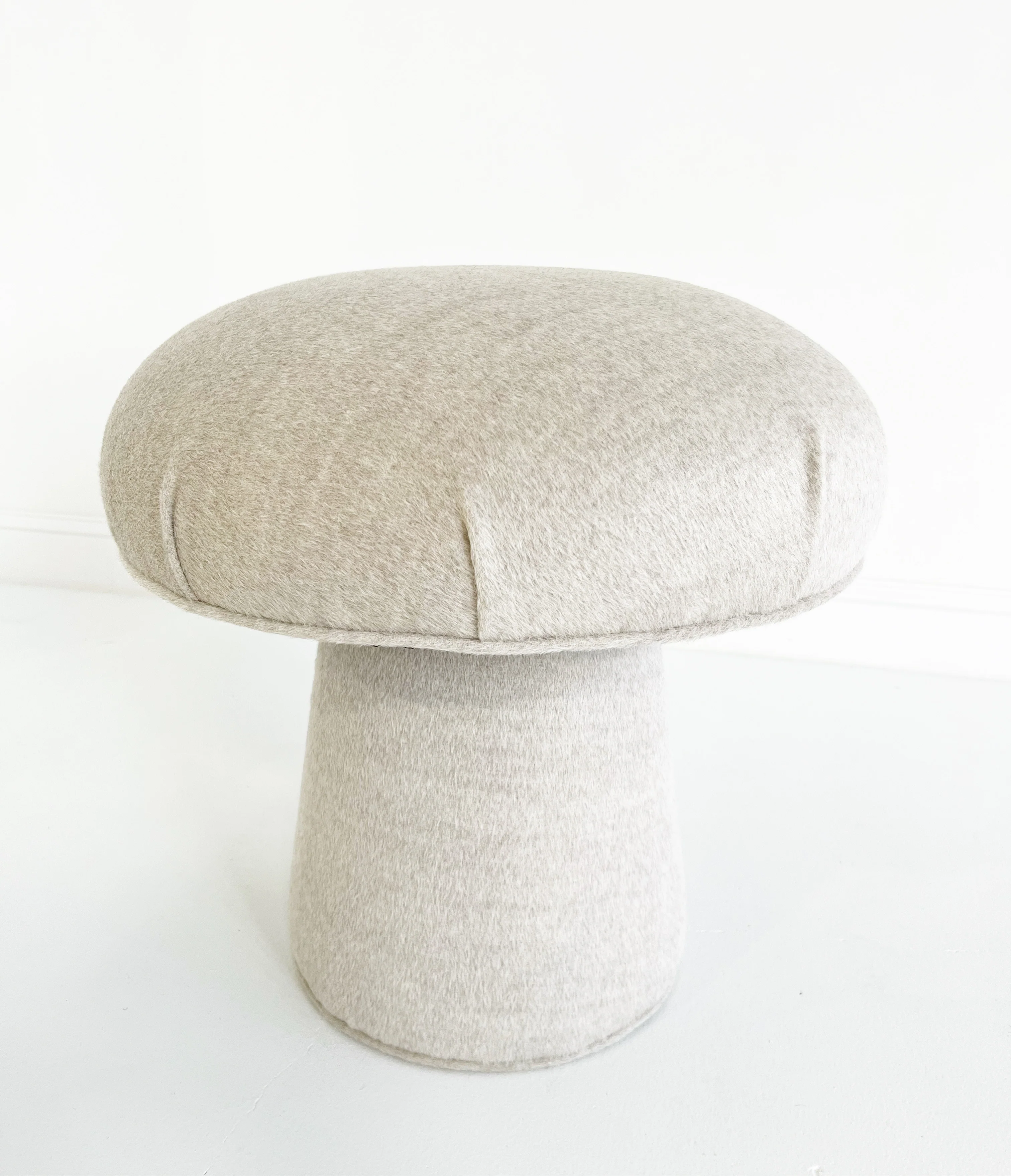 The Forsyth Mushroom Pouf in Loro Piana 'Incas' Alpaca Wool - Image 8