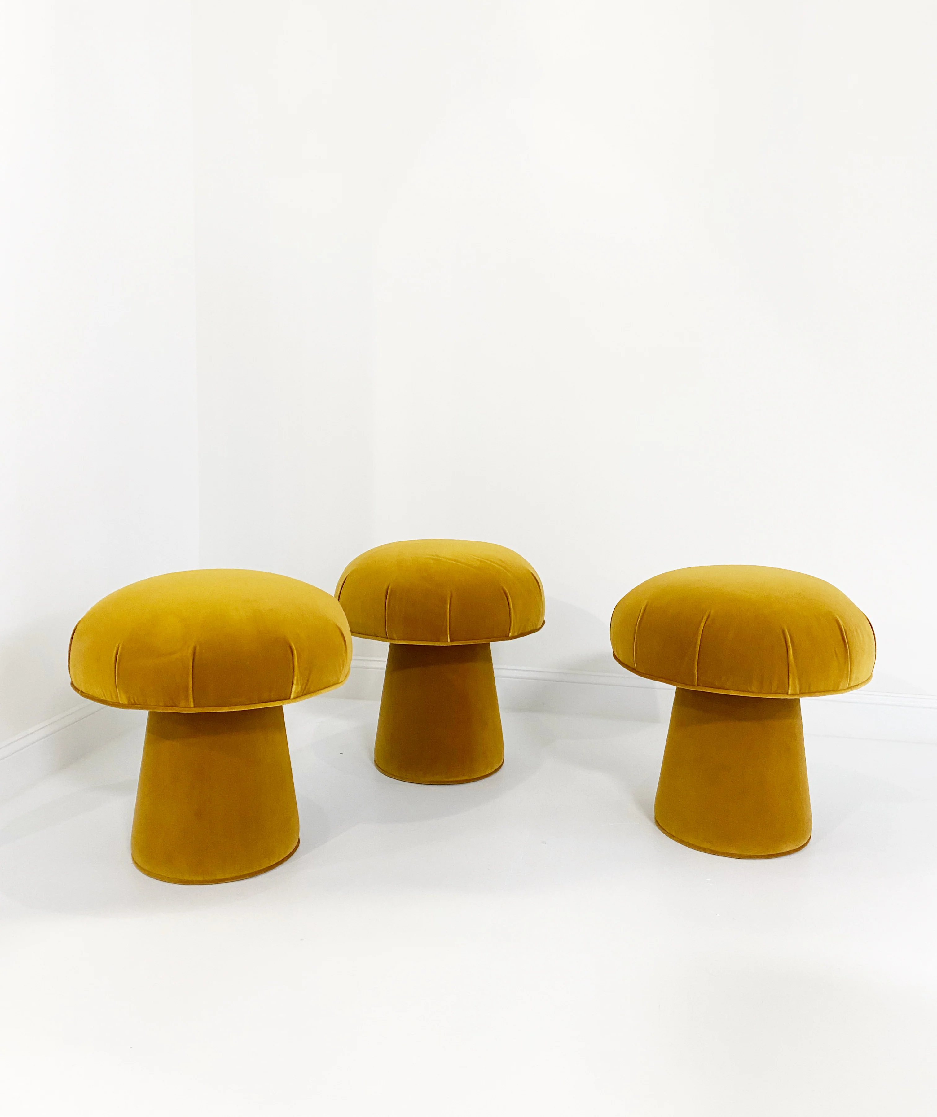 The Forsyth Mushroom Pouf in Loro Piana Velvet - Image 3