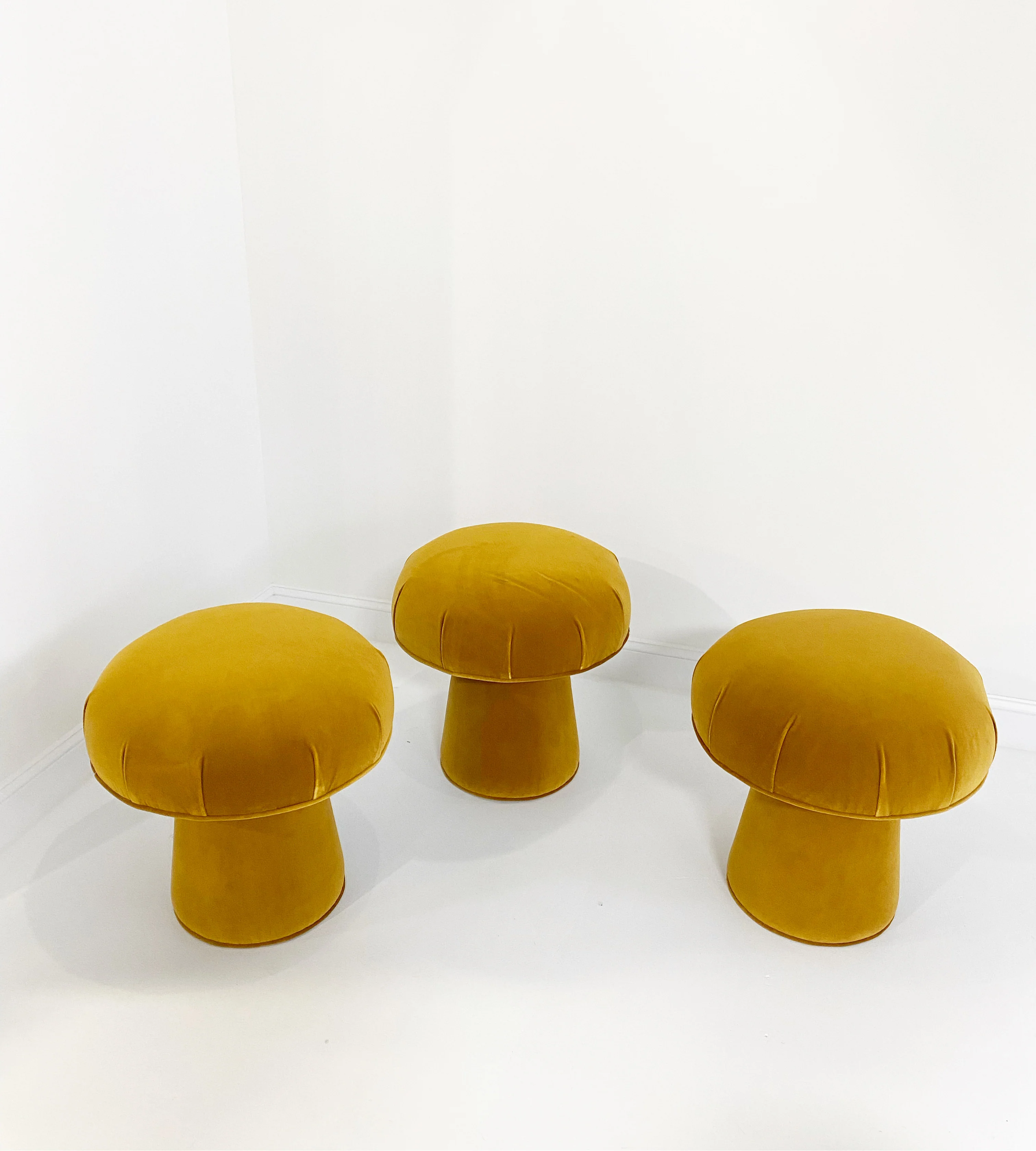 The Forsyth Mushroom Pouf in Loro Piana Velvet - Image 4