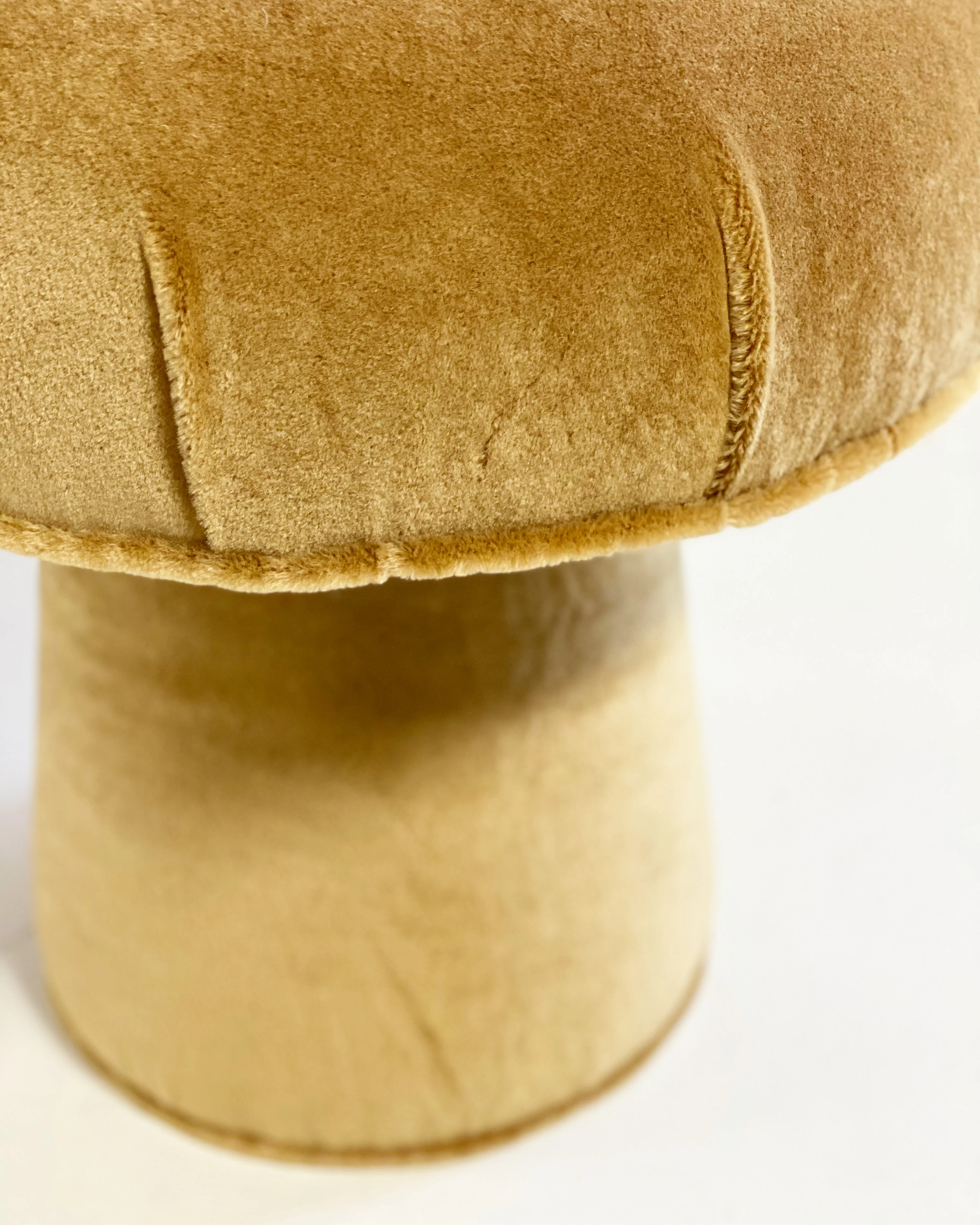 The Forsyth Mushroom Pouf in Pierre Frey Teddy Mohair - Image 3