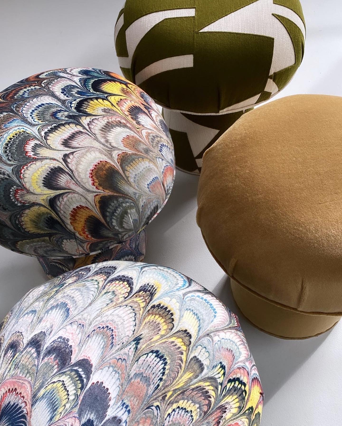 The Forsyth Mushroom Pouf in Pierre Frey Teddy Mohair - Image 6