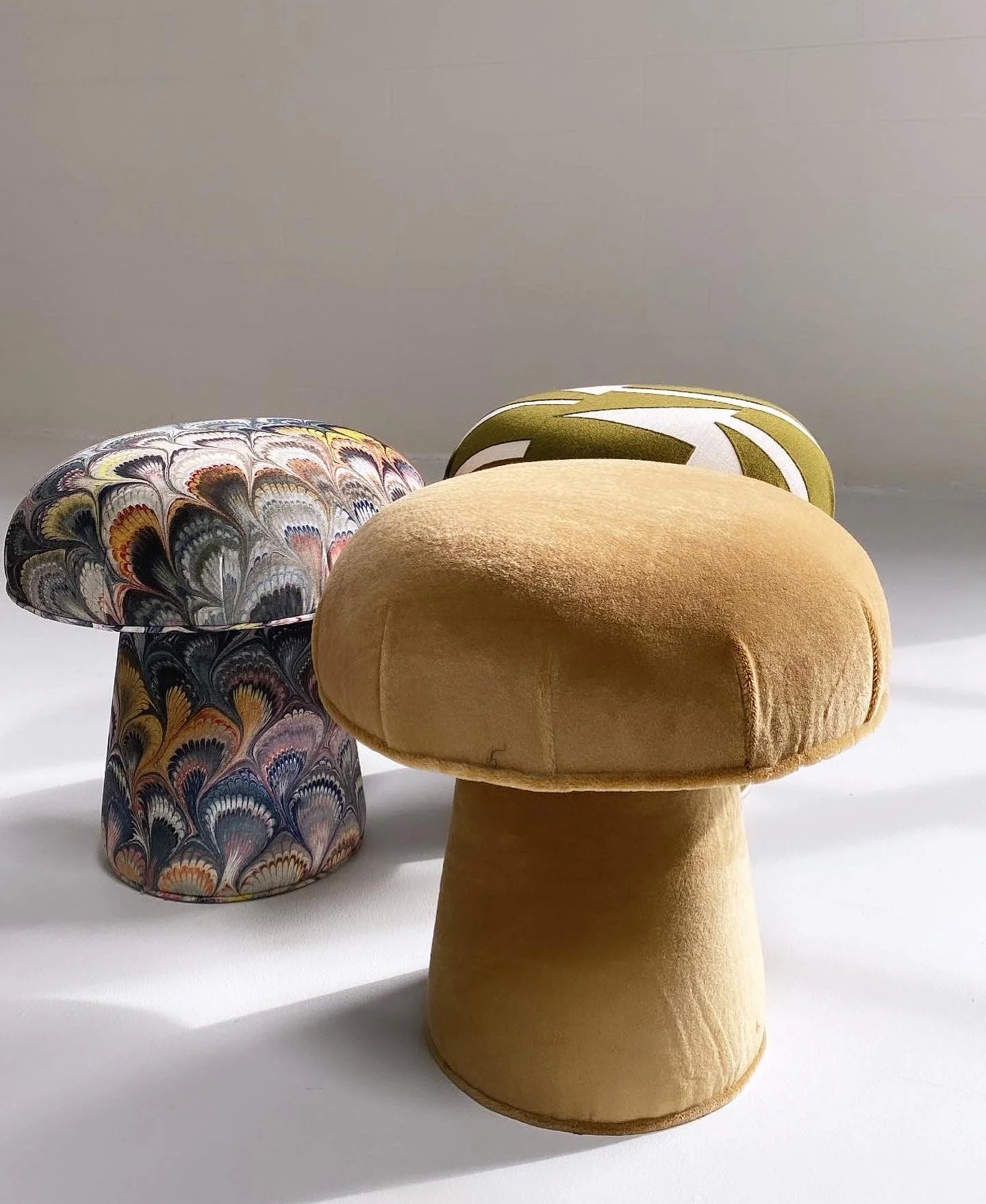 The Forsyth Mushroom Pouf in Pierre Frey Teddy Mohair - Image 7
