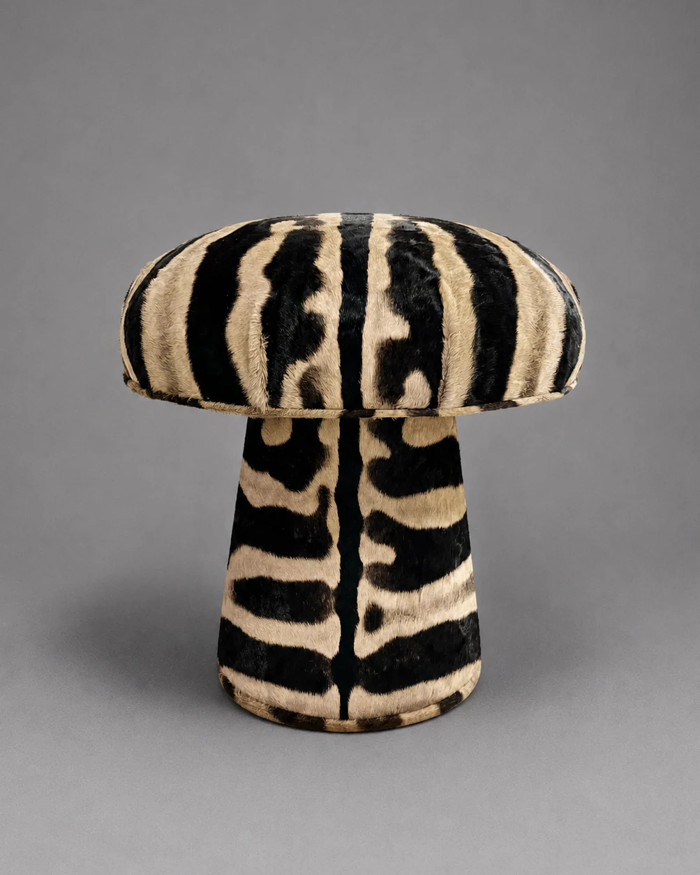 The Forsyth Mushroom Pouf in Zebra