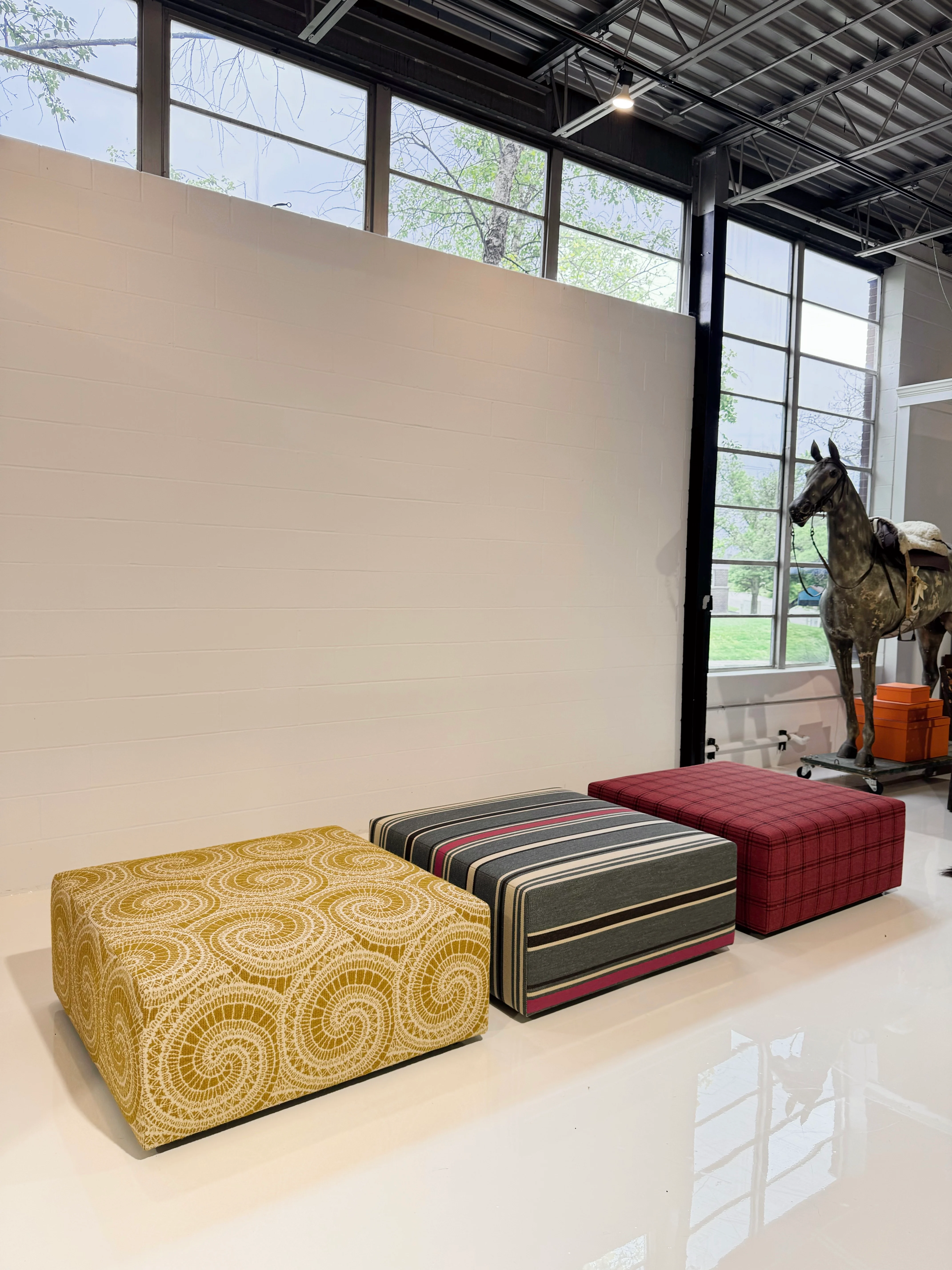 The Forsyth Ottoman in BDDW Fabric - Image 2