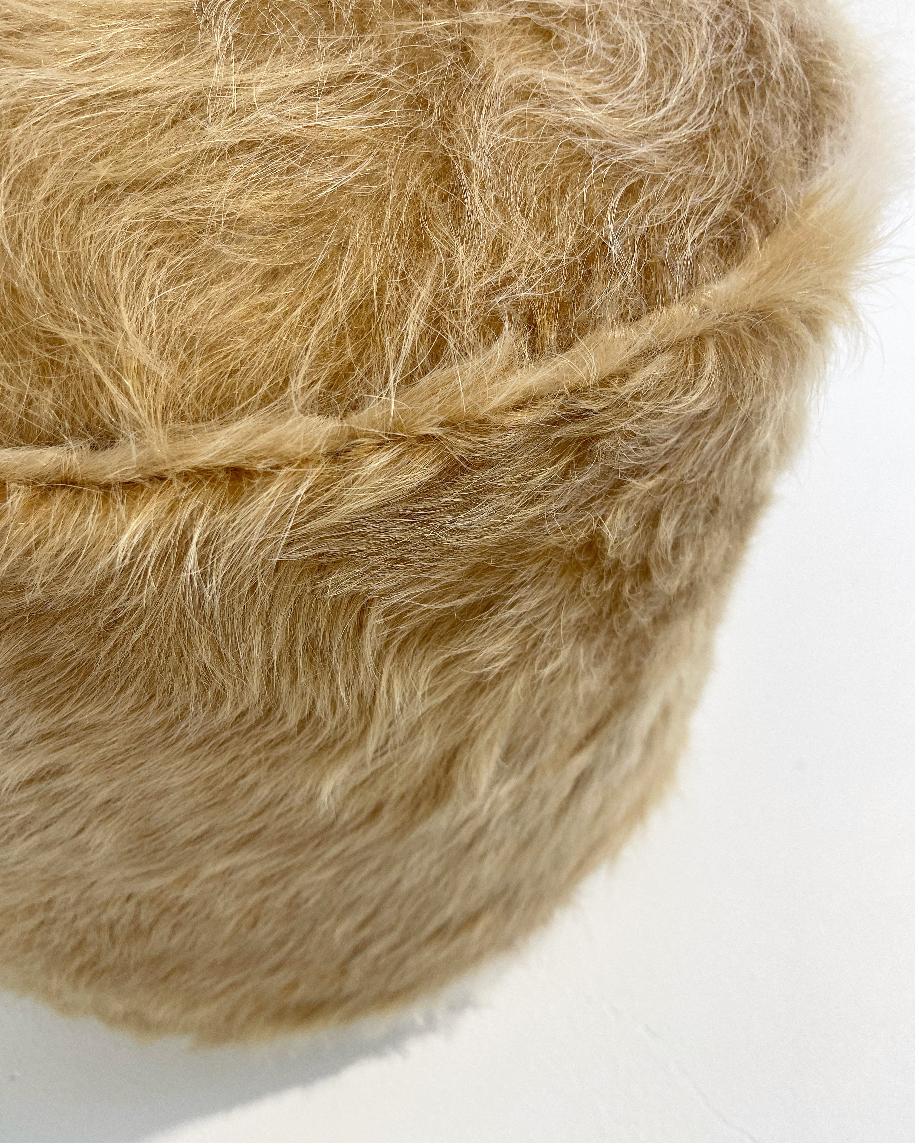 The Forsyth Pouf Ottoman in Palomino Cowhide 01 - Image 2