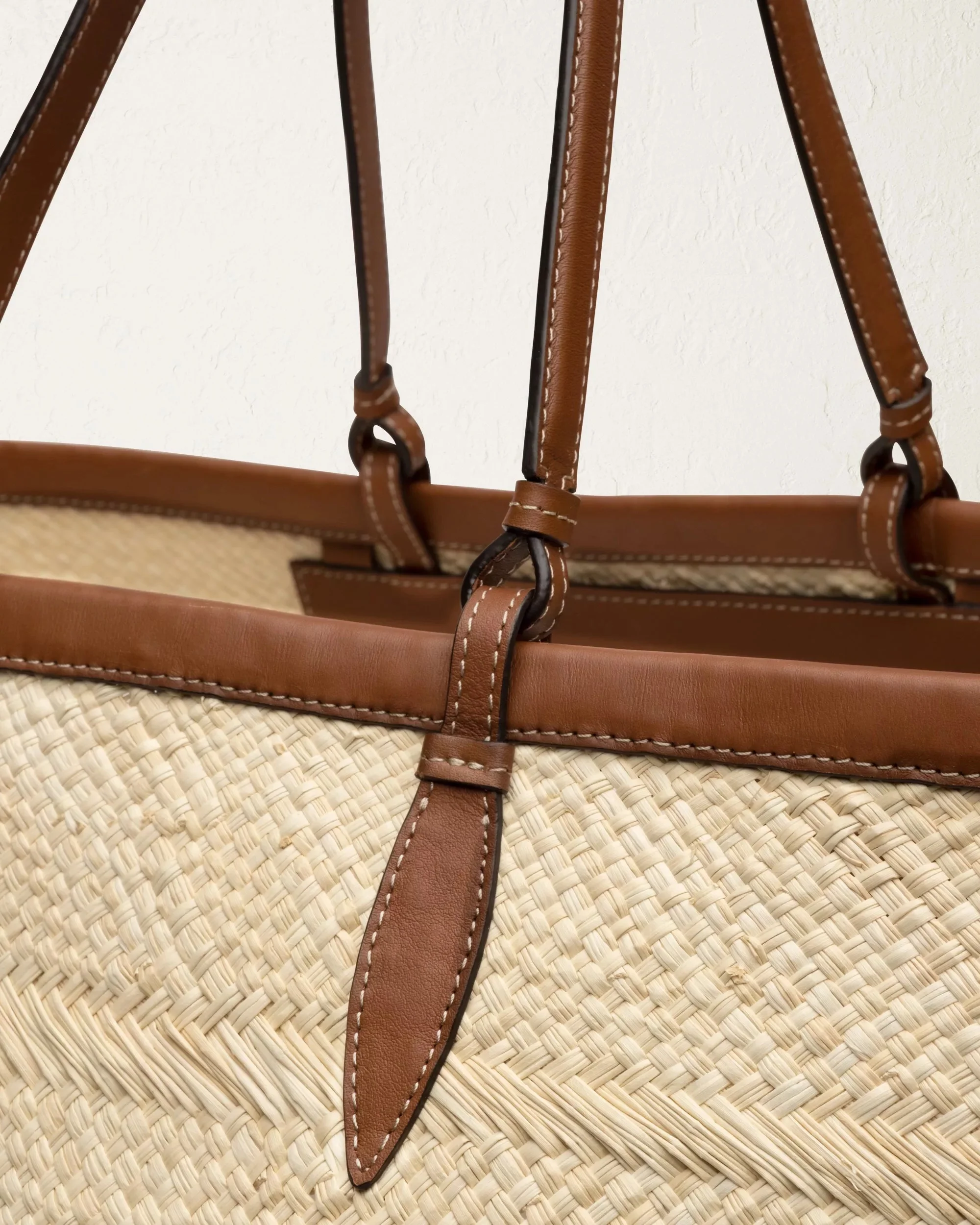 The Large Basket Tote - Cognac - Image 4