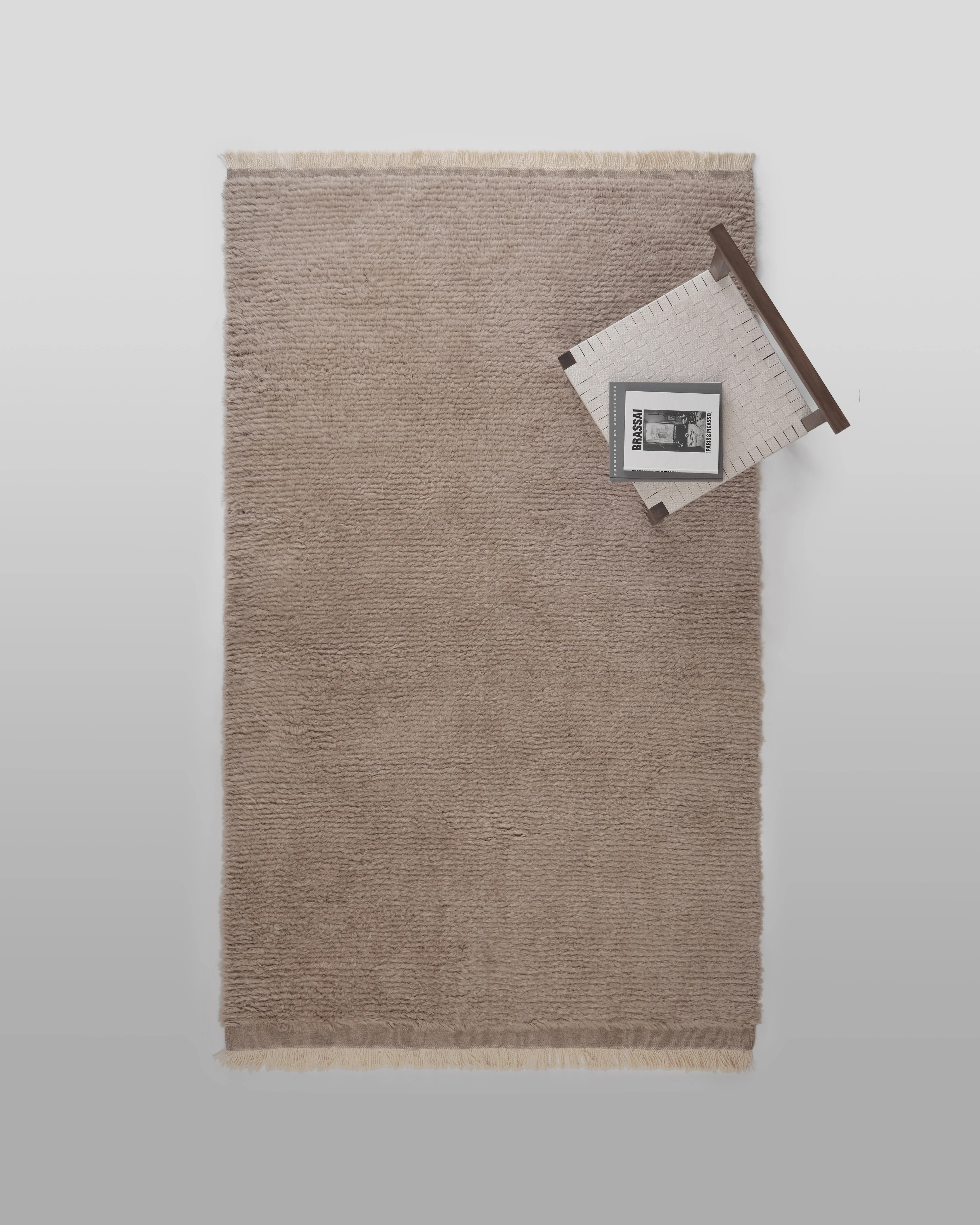 The Woolly Shag Rug - Short Pile, Taupe - Image 6