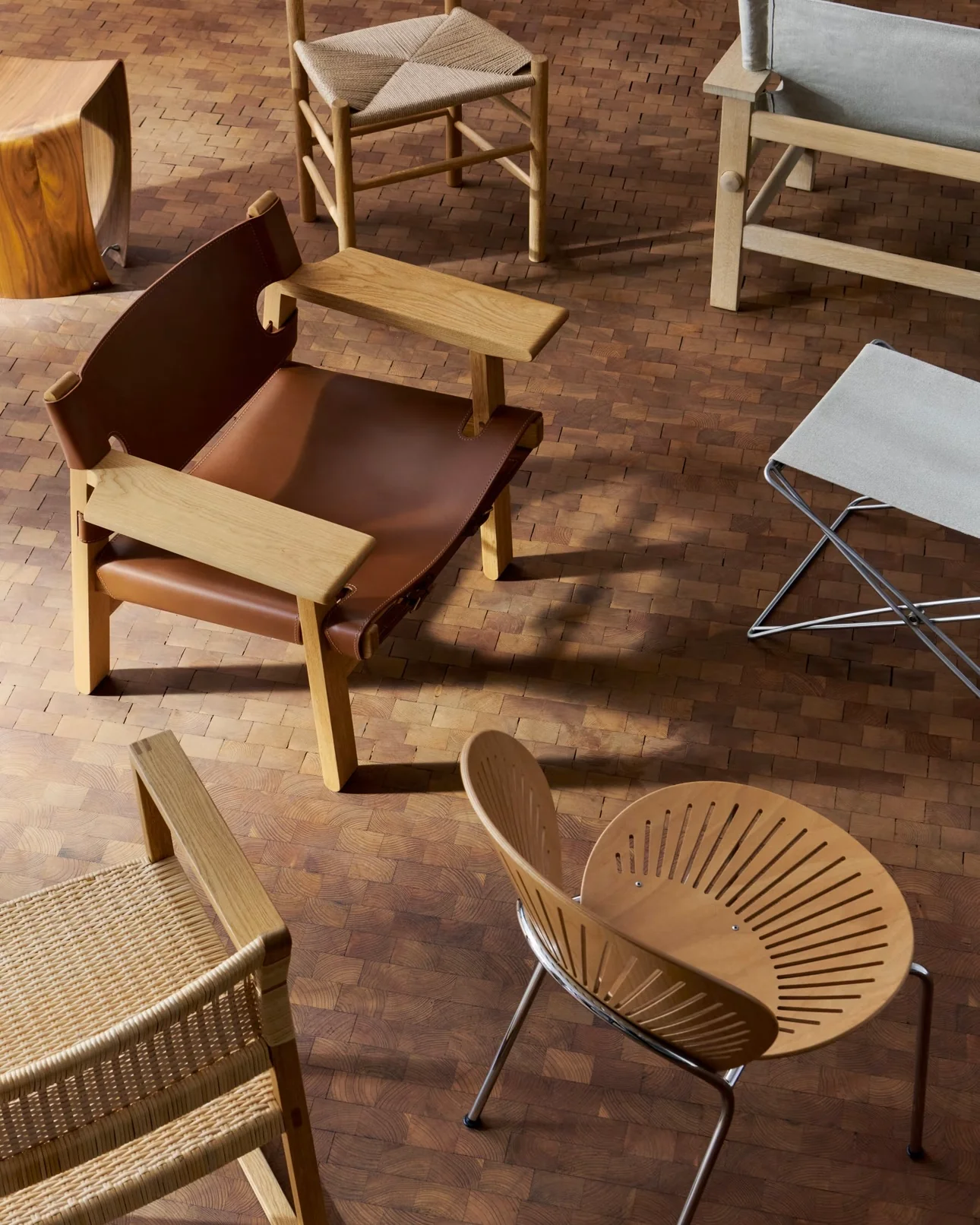The Spanish Chair | Cognac Leather and Light Oiled Oak - Image 4
