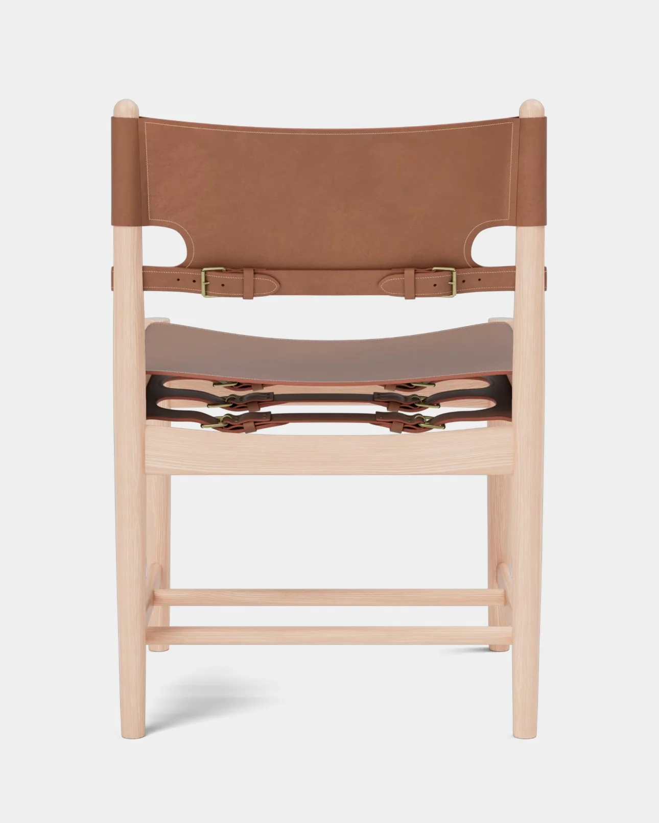 The Spanish Dining Chair | Cognac Leather and Light Oiled Oak - Image 3
