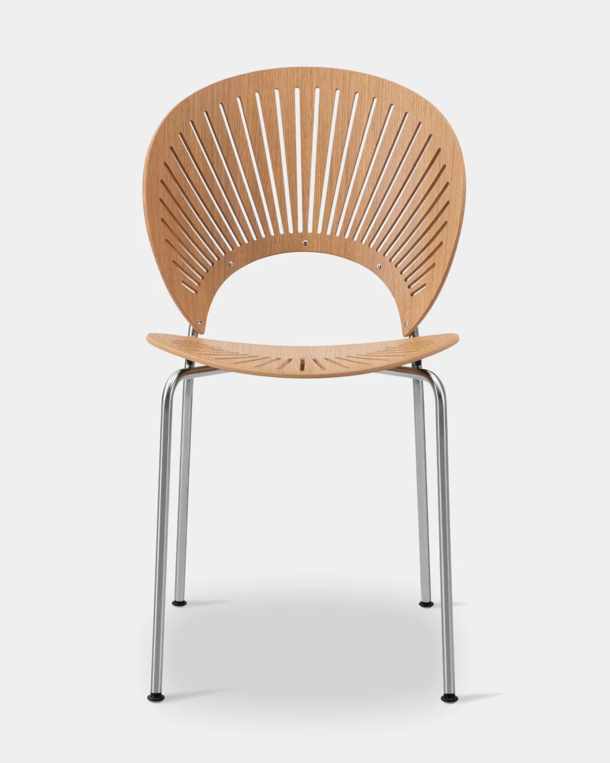 The Trinidad Chair | Oiled Oak and Chome - Image 2