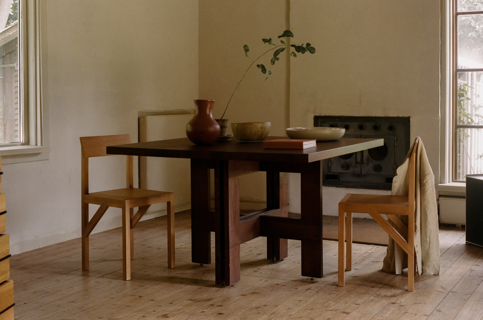 Trestle Table | Dark Oak | Square - Image 3