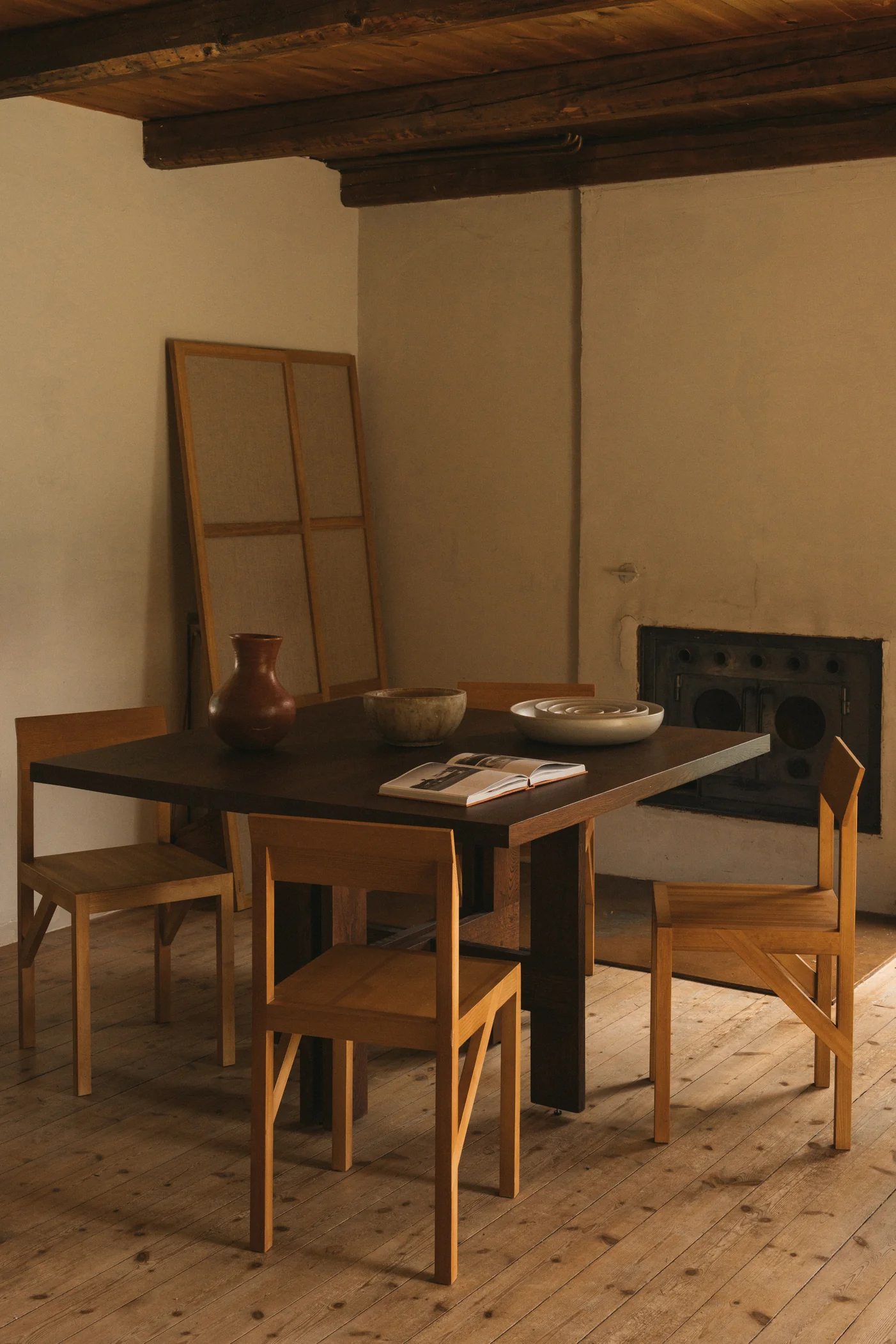 Trestle Table | Dark Oak | Square - Image 6
