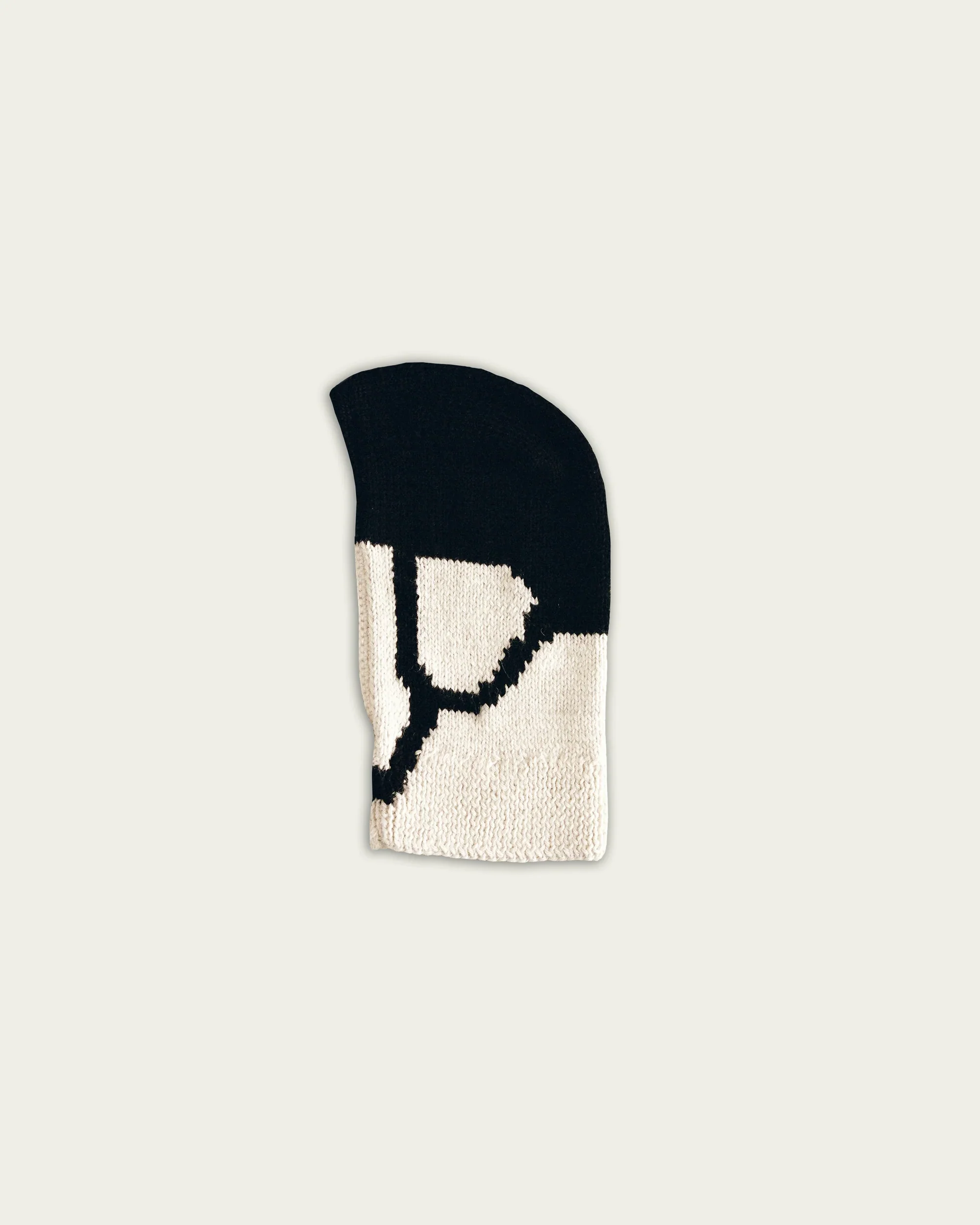 Trompe L'oeil Hand Knit Balaclava