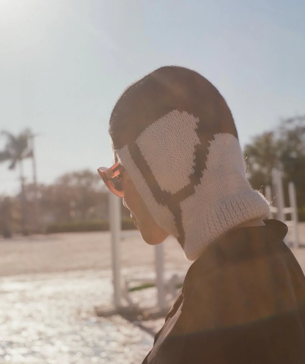 Trompe L'oeil Hand Knit Balaclava - Image 2