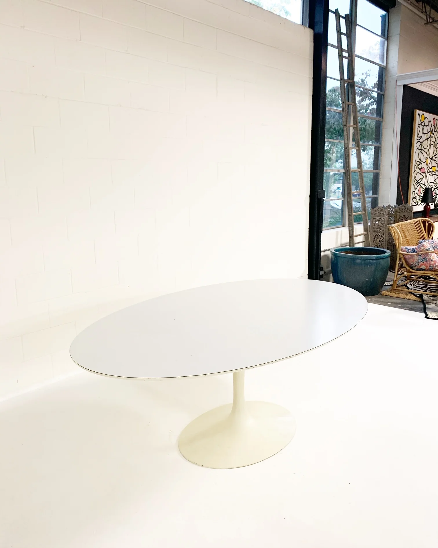 Pedestal Tulip Dining Table - Image 5