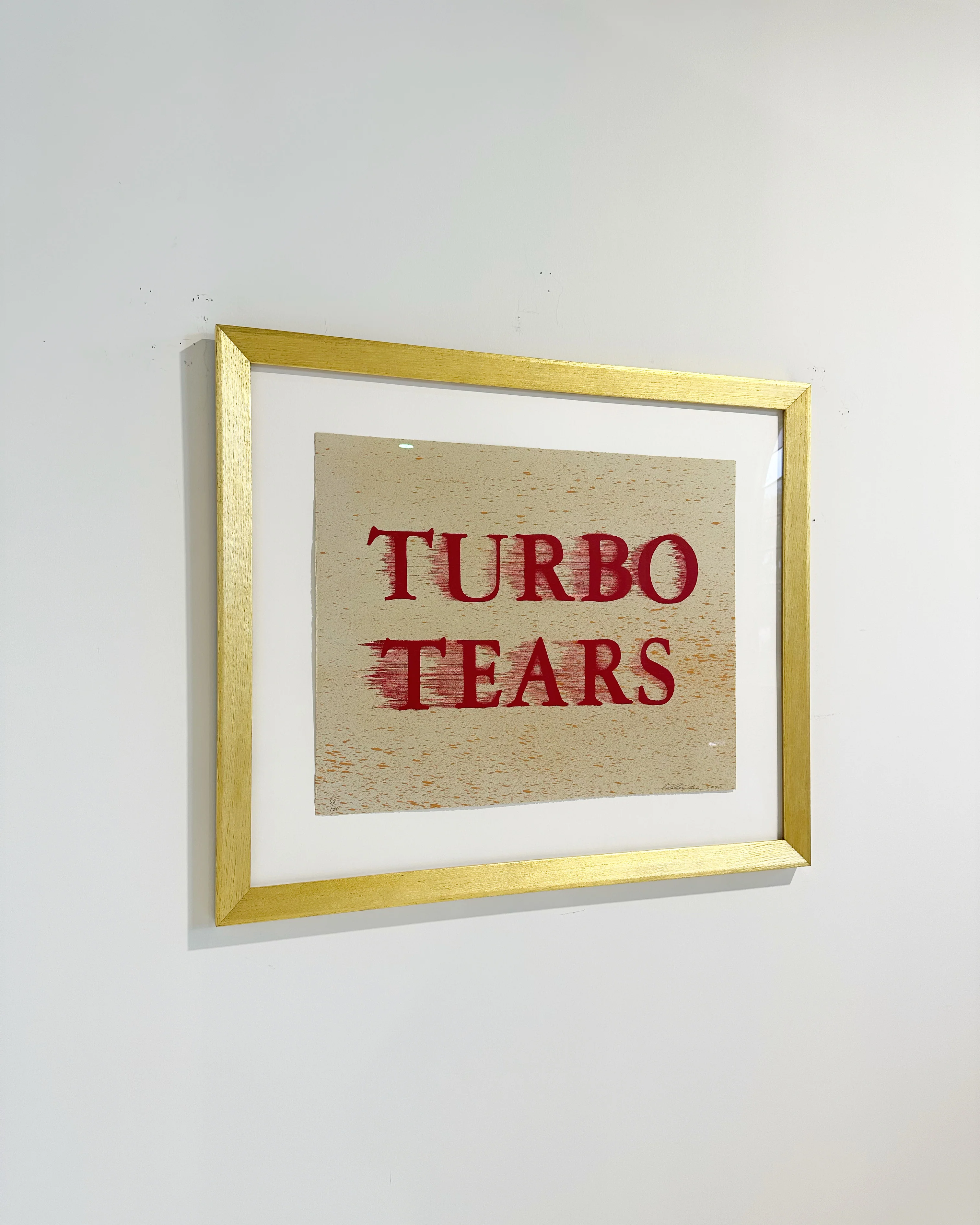 Turbo Tears, Lithograph on Paper, Framed - Image 4
