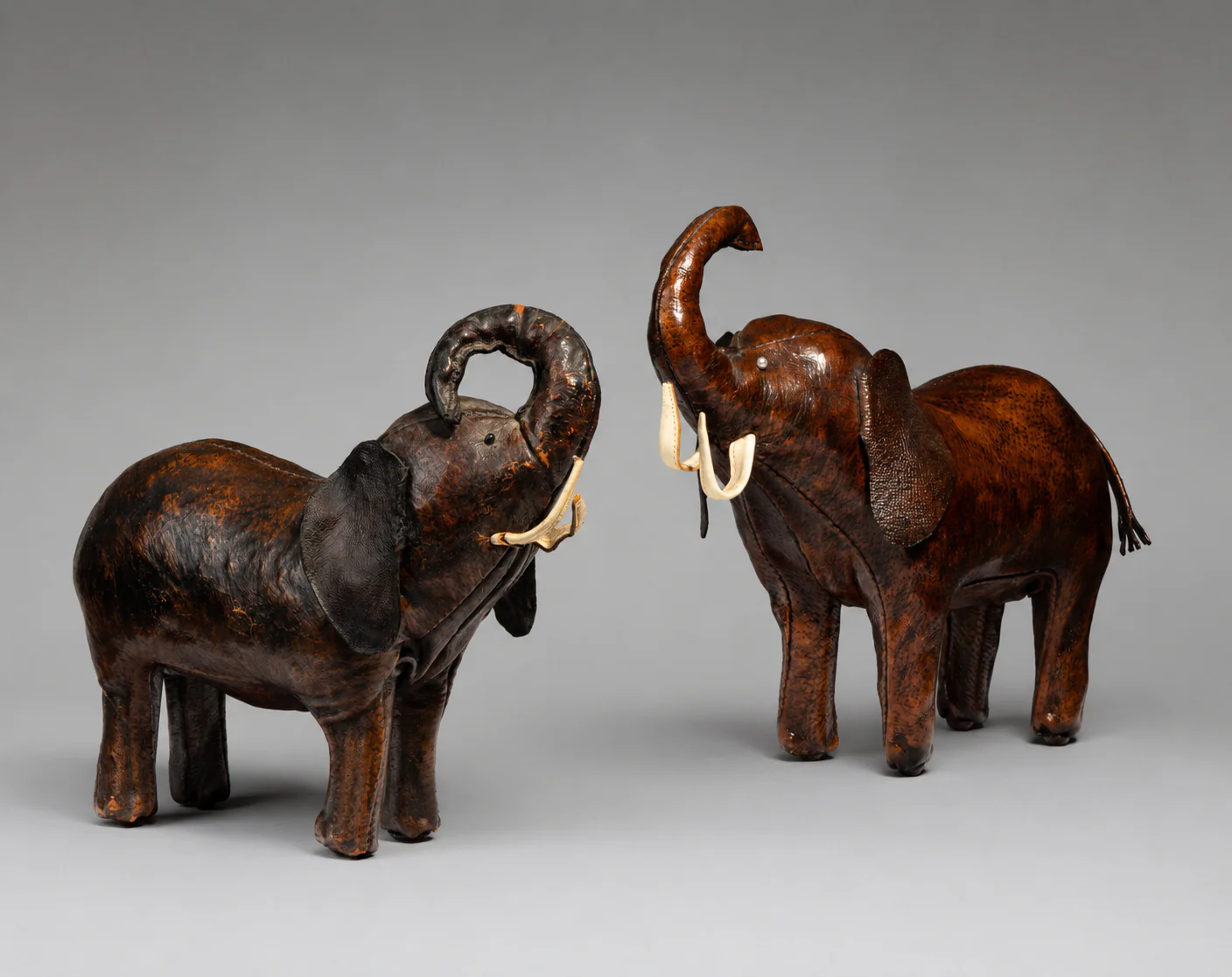 Two Elephants, Vintage - Image 2