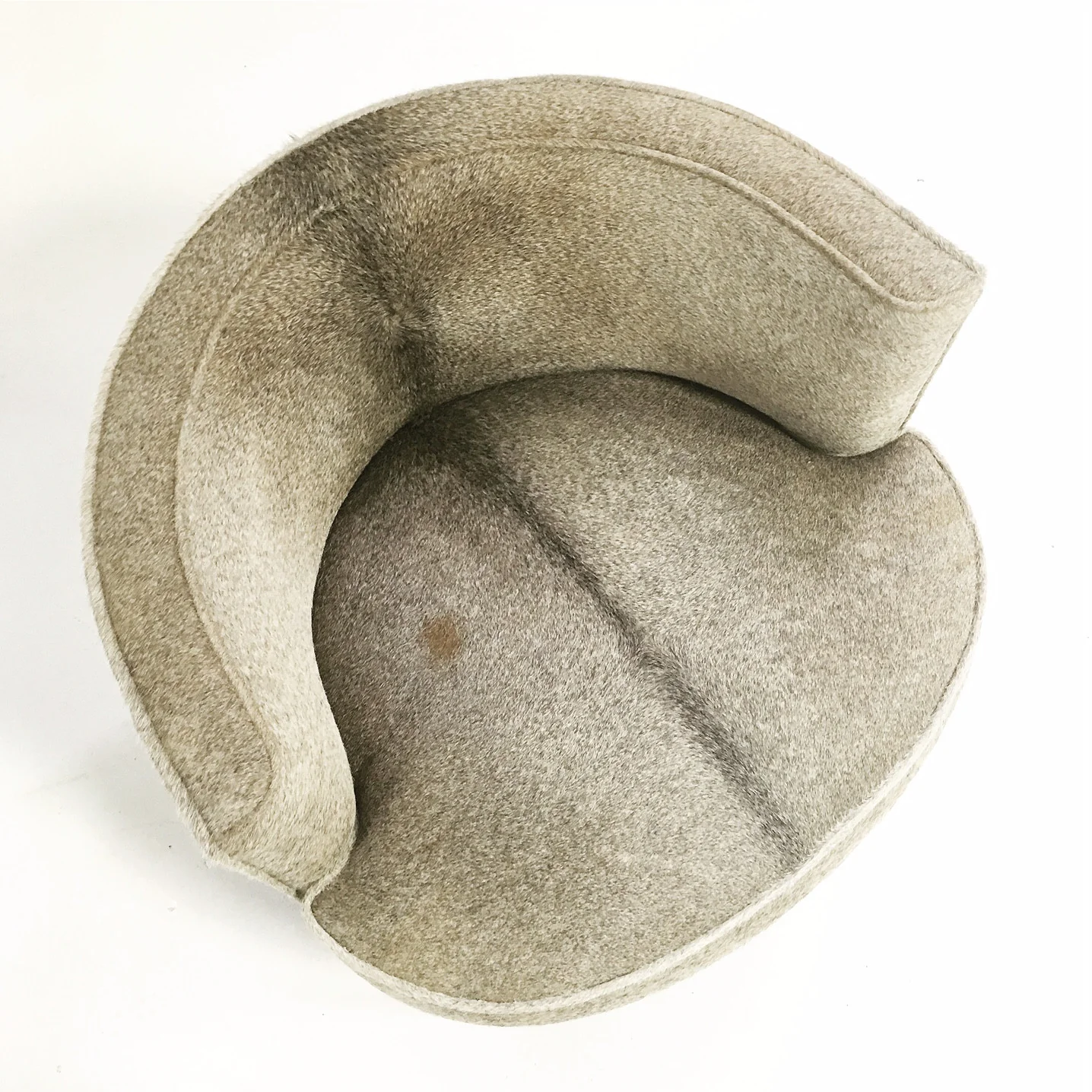 Vintage Barrel Chair in Brazilian Cowhide - Image 6