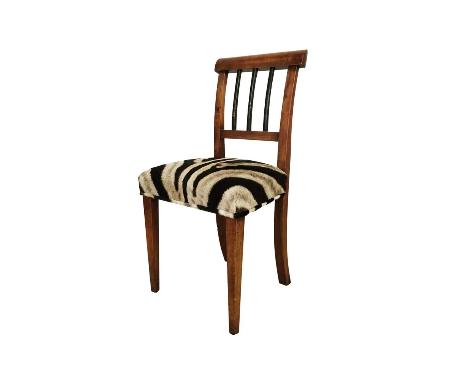 Biedermeier Side Chair in Zebra Hide - Image 7