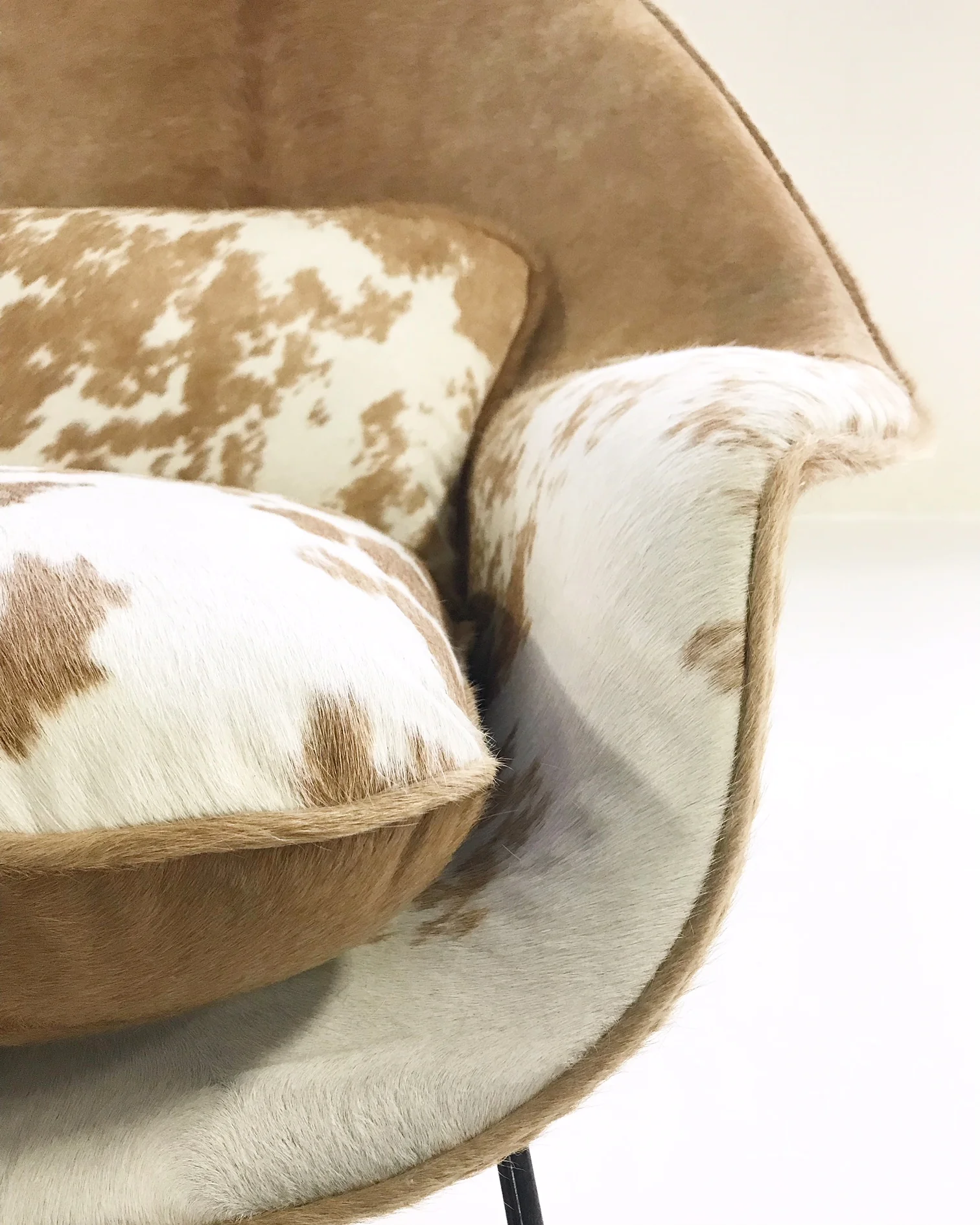 Bespoke Womb Chair in Brazilian Cowhide - Image 7