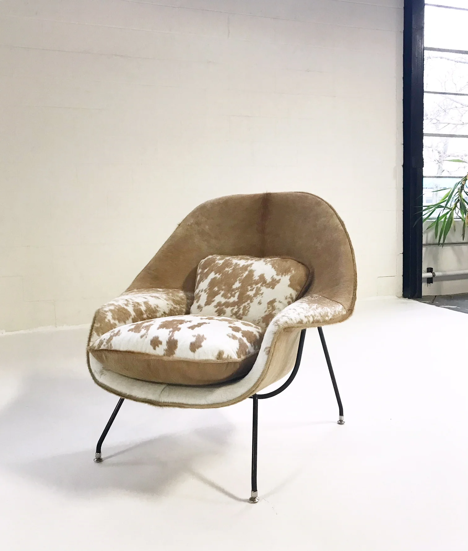 Bespoke Womb Chair in Brazilian Cowhide - Image 8