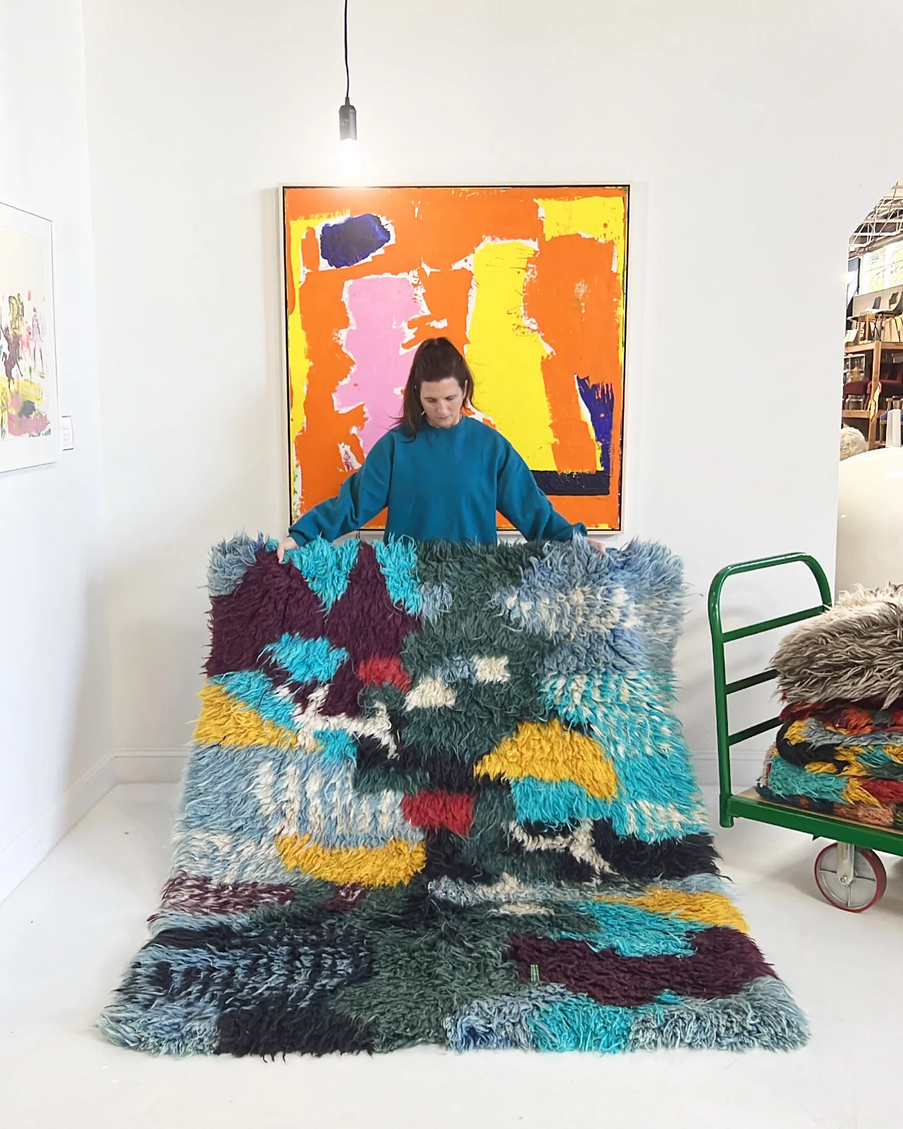 Vintage Gabbeh Rug No. 2 - Image 5