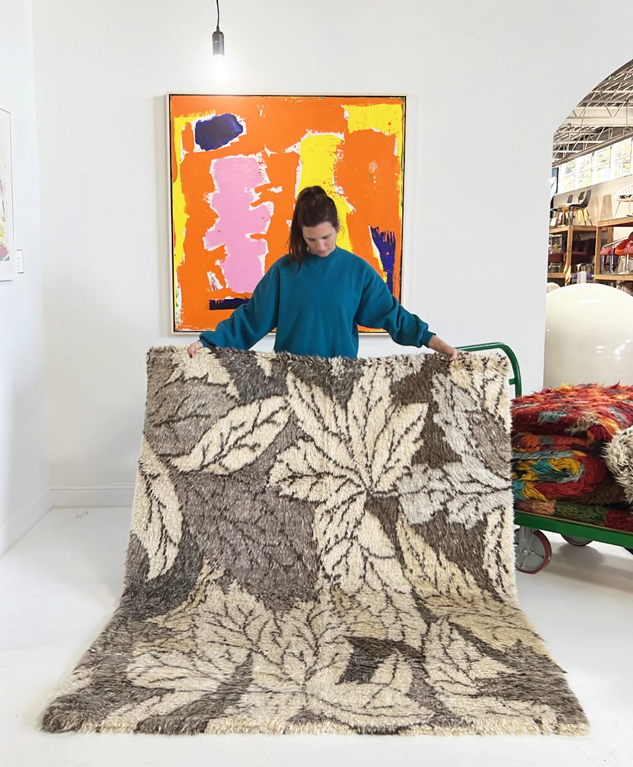 Vintage Gabbeh Rug No. 6 - Image 4