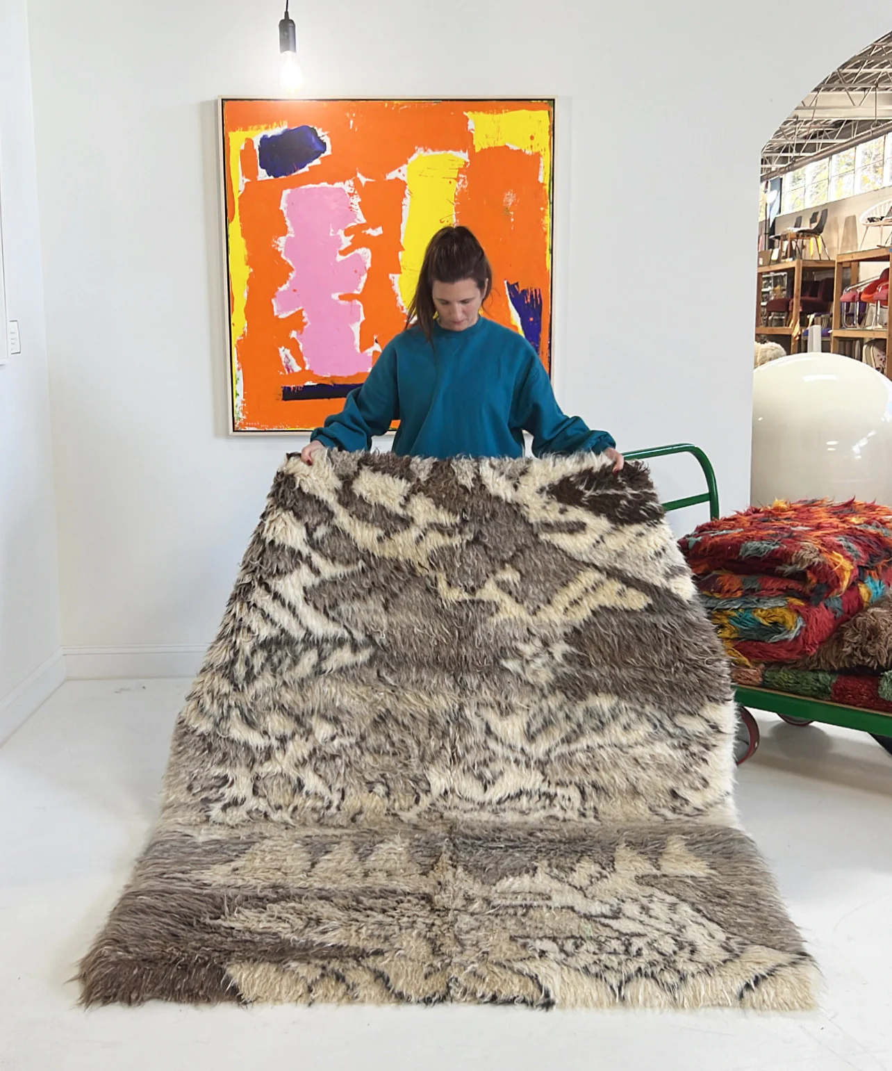 Vintage Gabbeh Rug No. 7 - Image 5