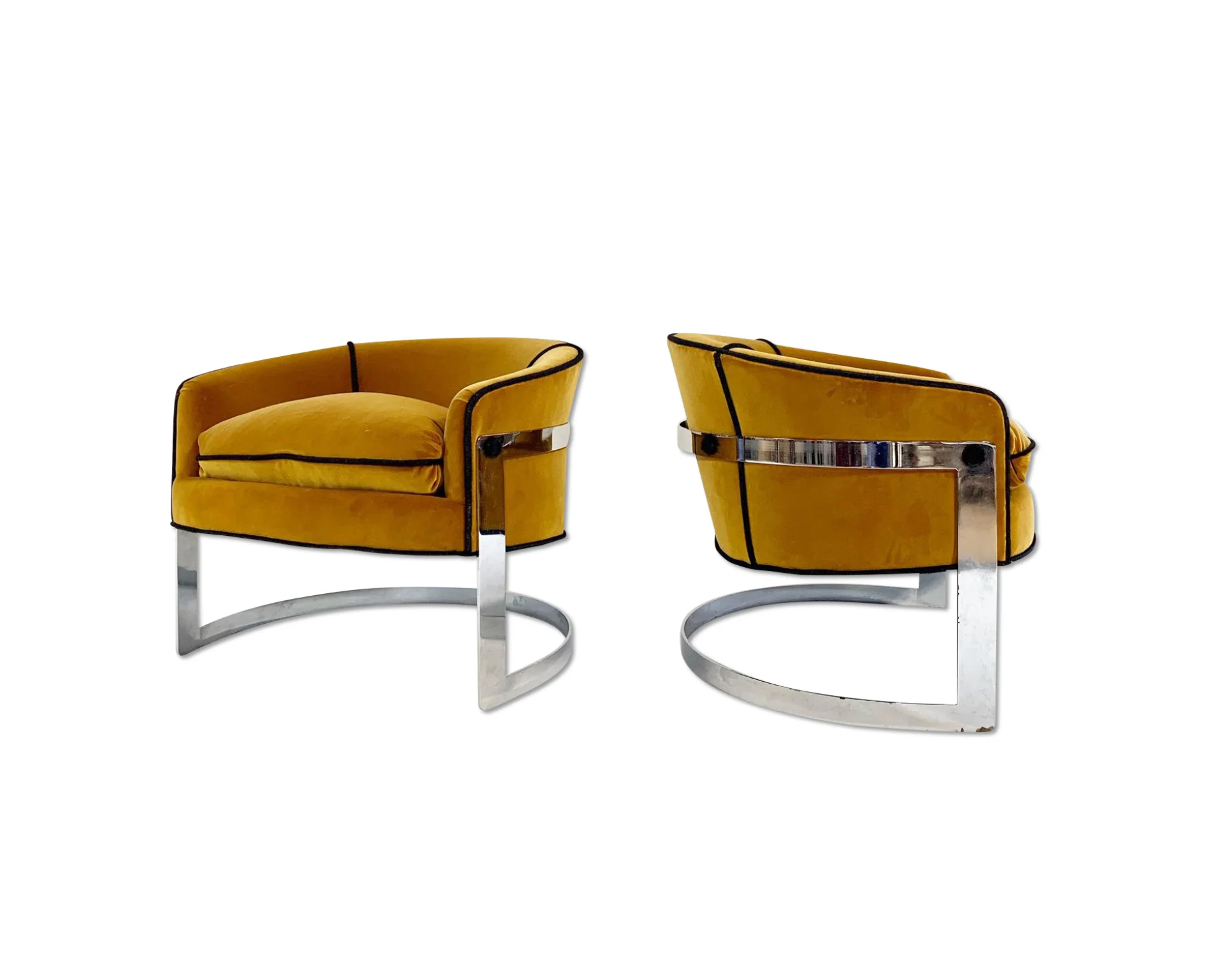 Lounge Chairs in Loro Piana Velvet - Image 11