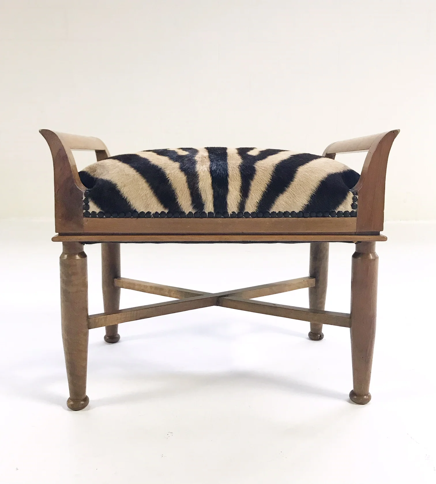 Small Bench in Zebra Hide - Image 4