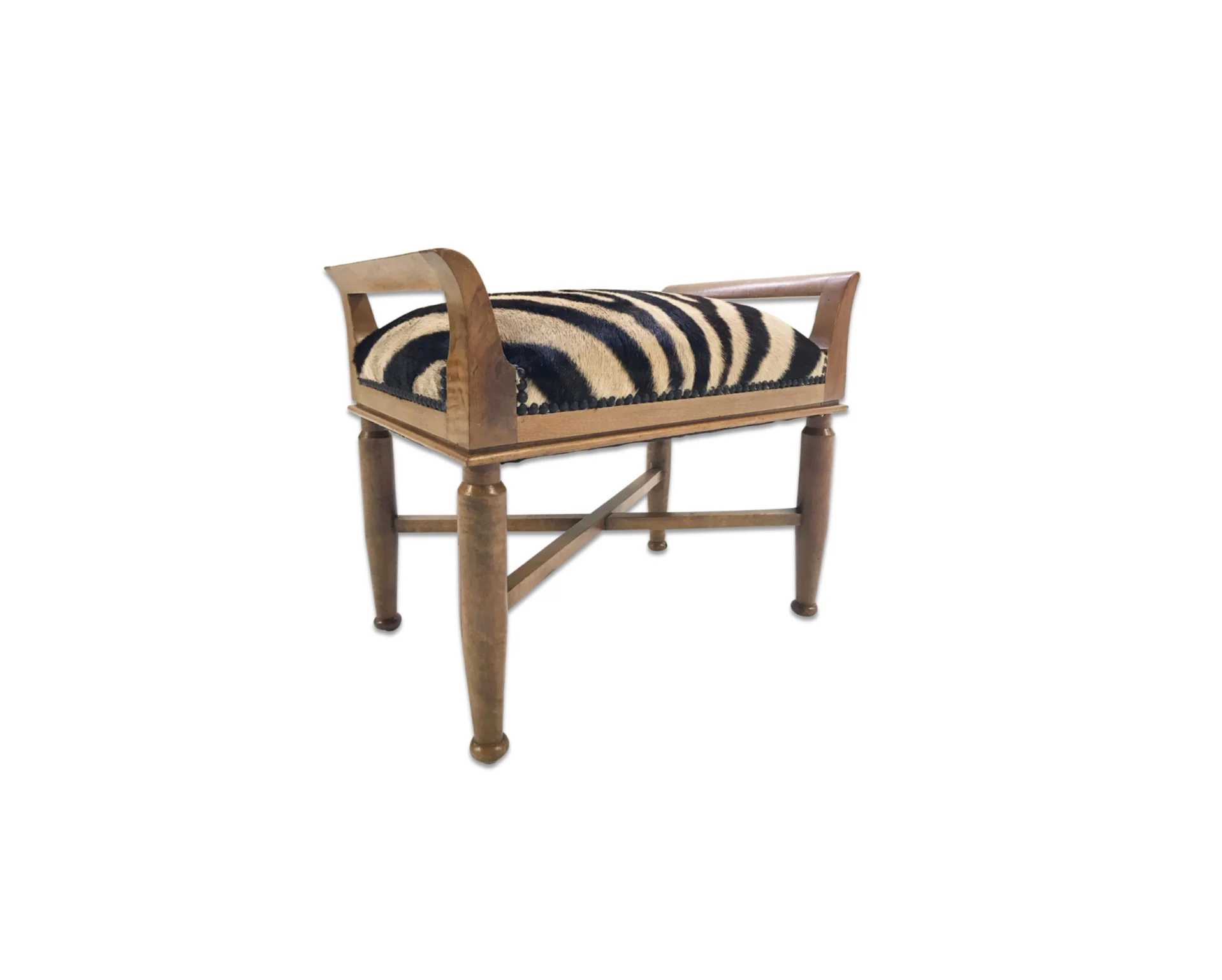 Small Bench in Zebra Hide - Image 5