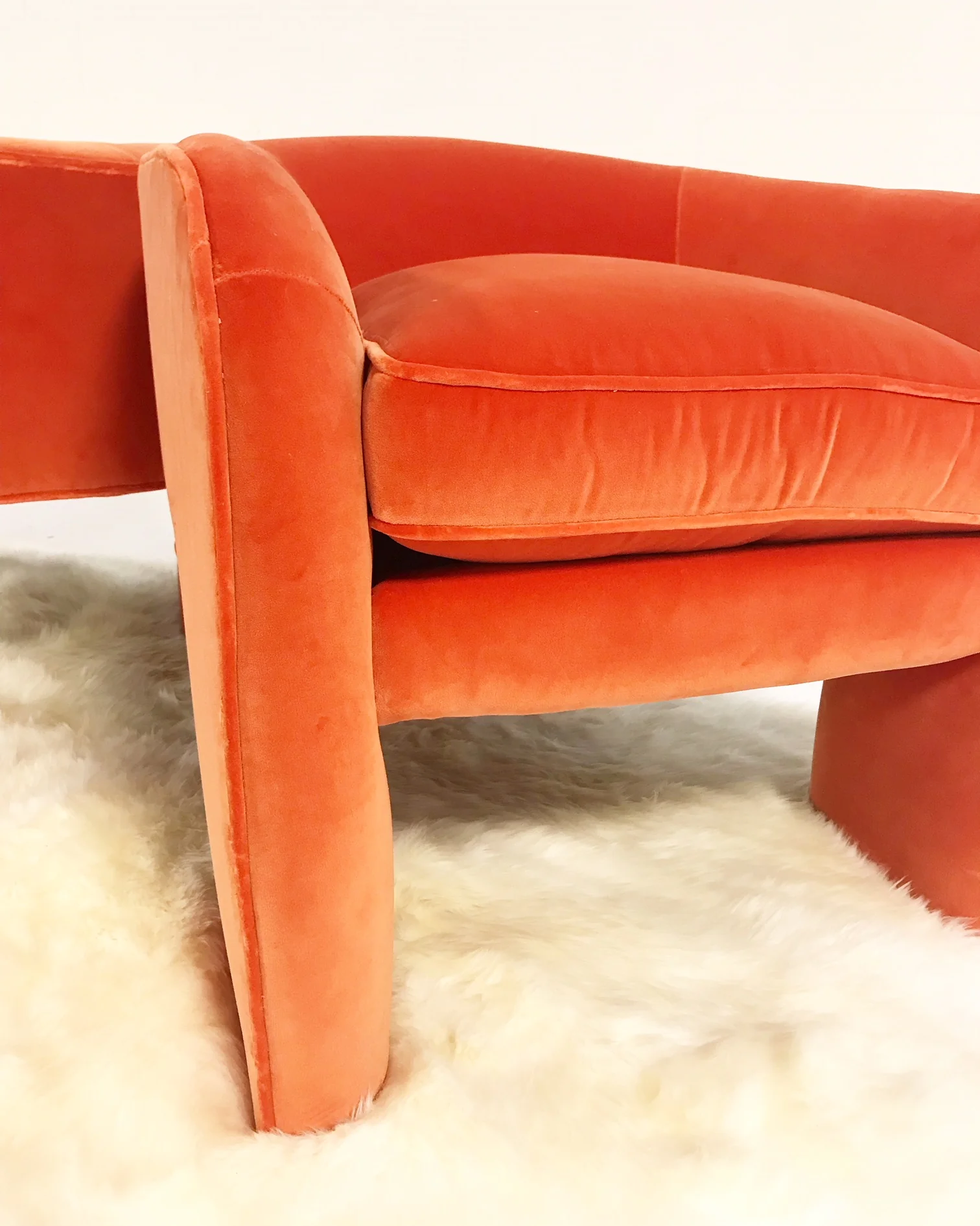 Armchairs in Loro Piana Velvet, pair - Image 3
