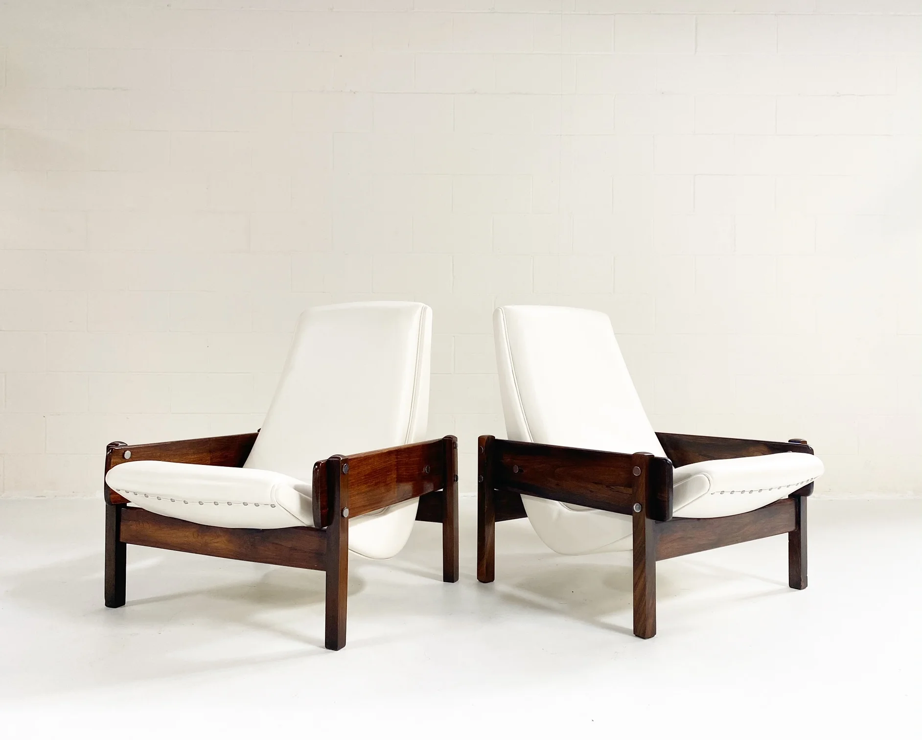 Vronka Chairs in Leather, Pair