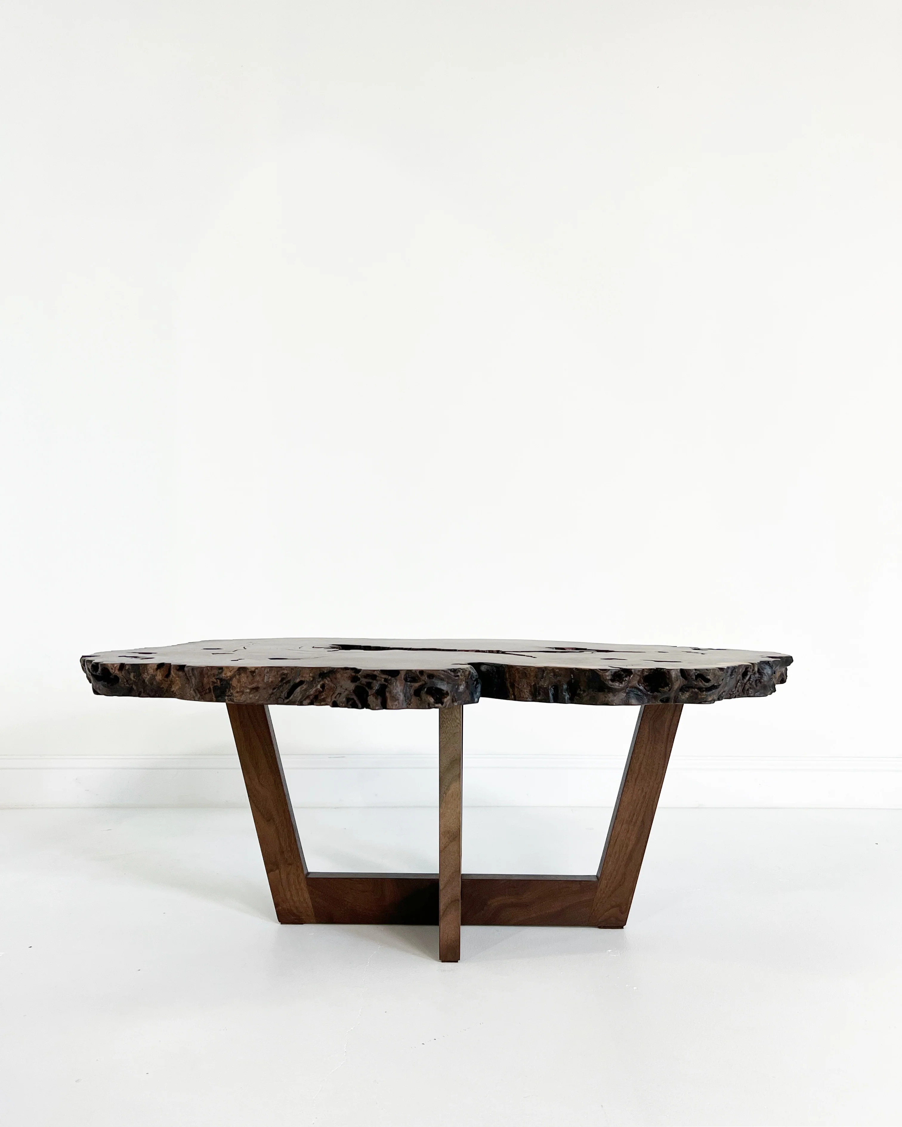 Walnut Burl Slab Coffee Table, Edition of 10 - Image 12