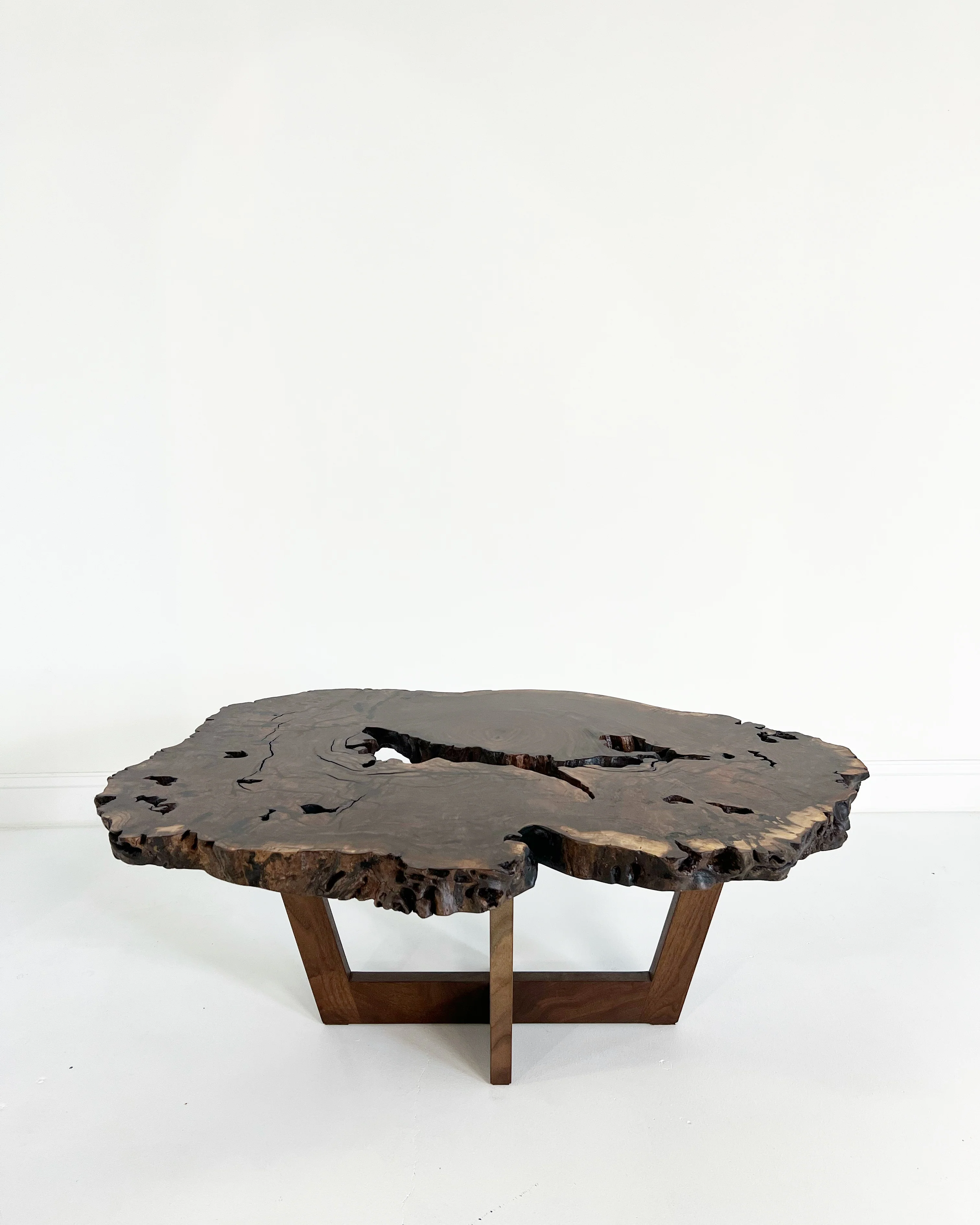 Walnut Burl Slab Coffee Table, Edition of 10 - Image 13