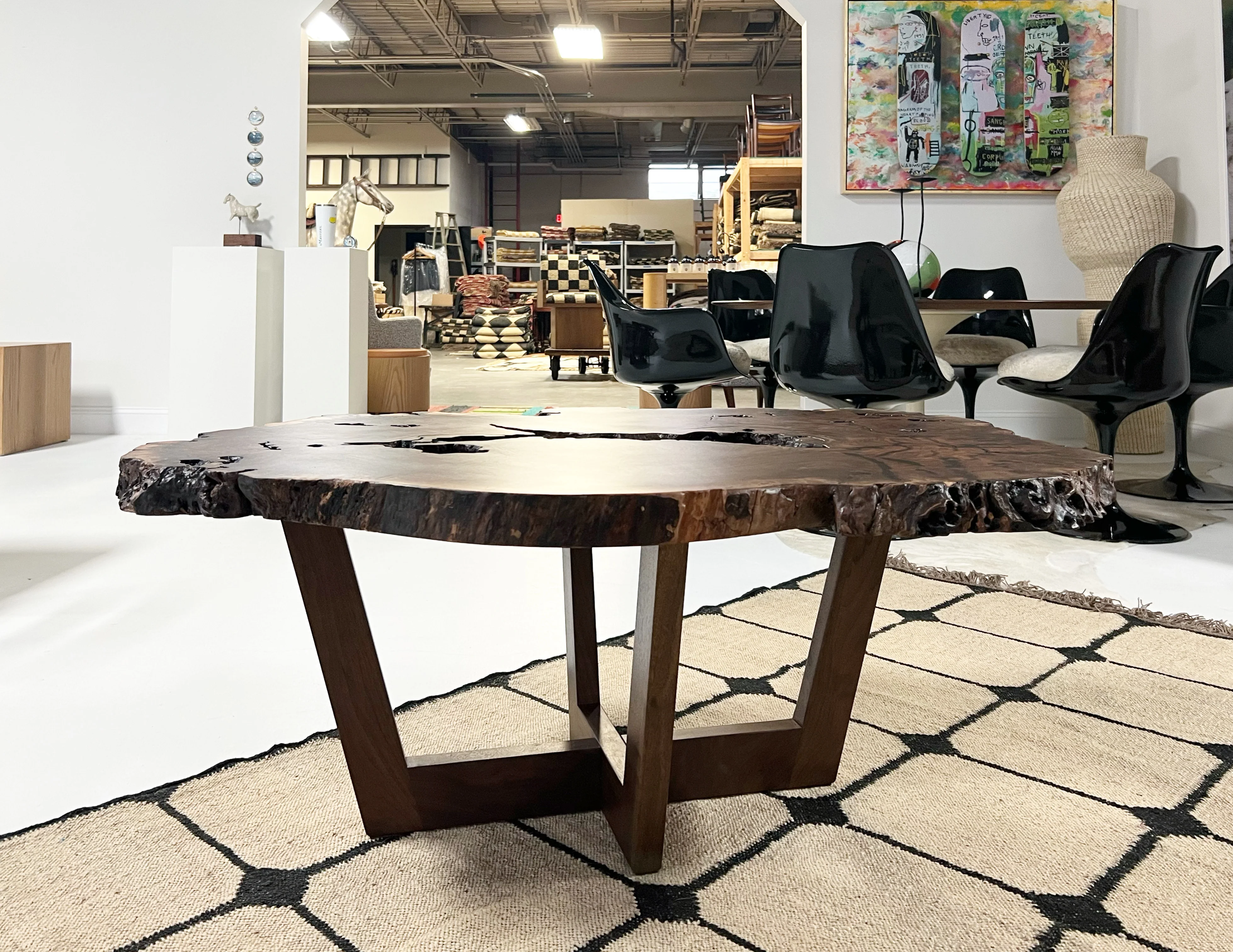 Walnut Burl Slab Coffee Table, Edition of 10 - Image 14
