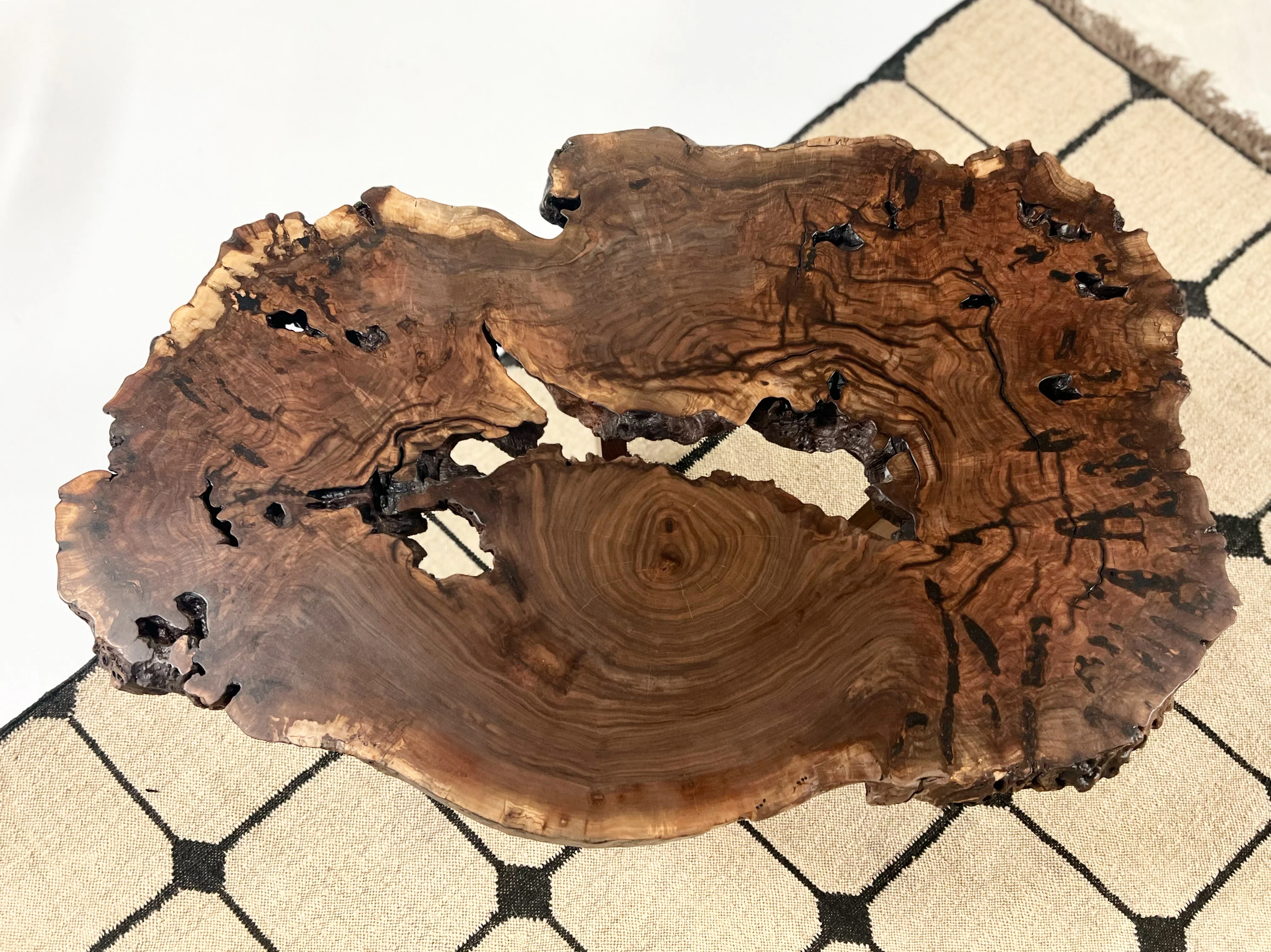 Walnut Burl Slab Coffee Table, Edition of 10 - Image 15