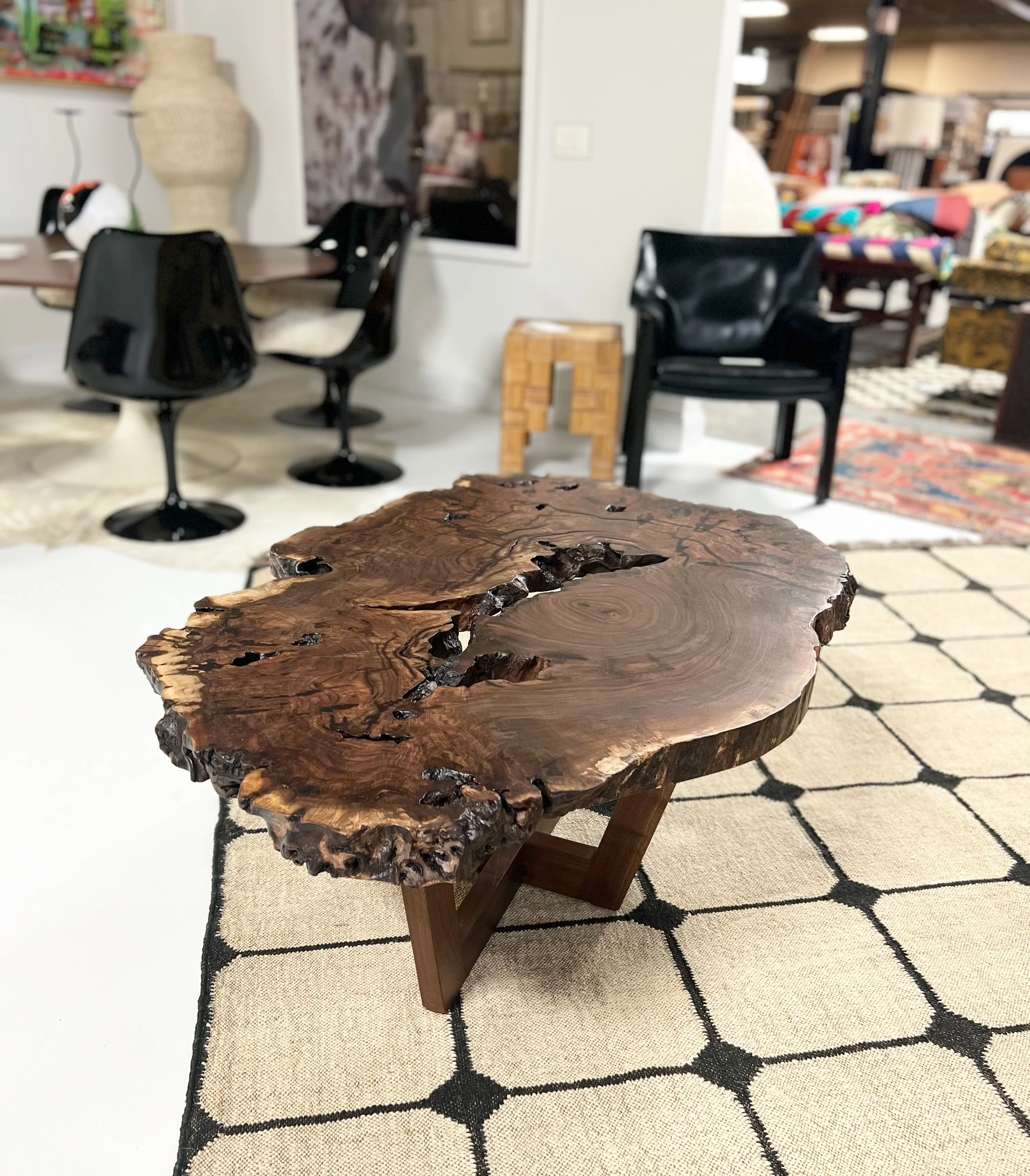 Walnut Burl Slab Coffee Table, Edition of 10 - Image 18