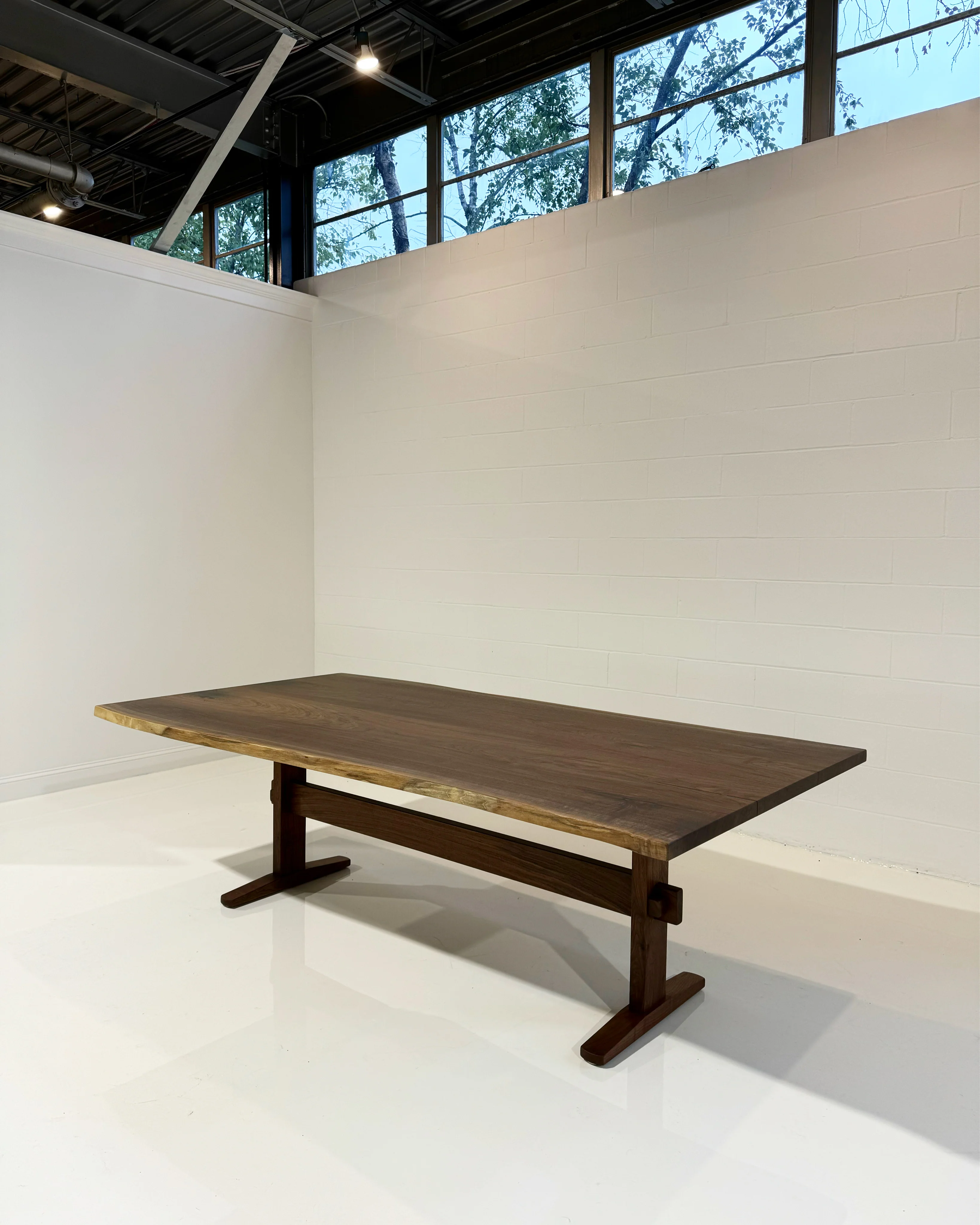 Walnut Trestle Dining Table