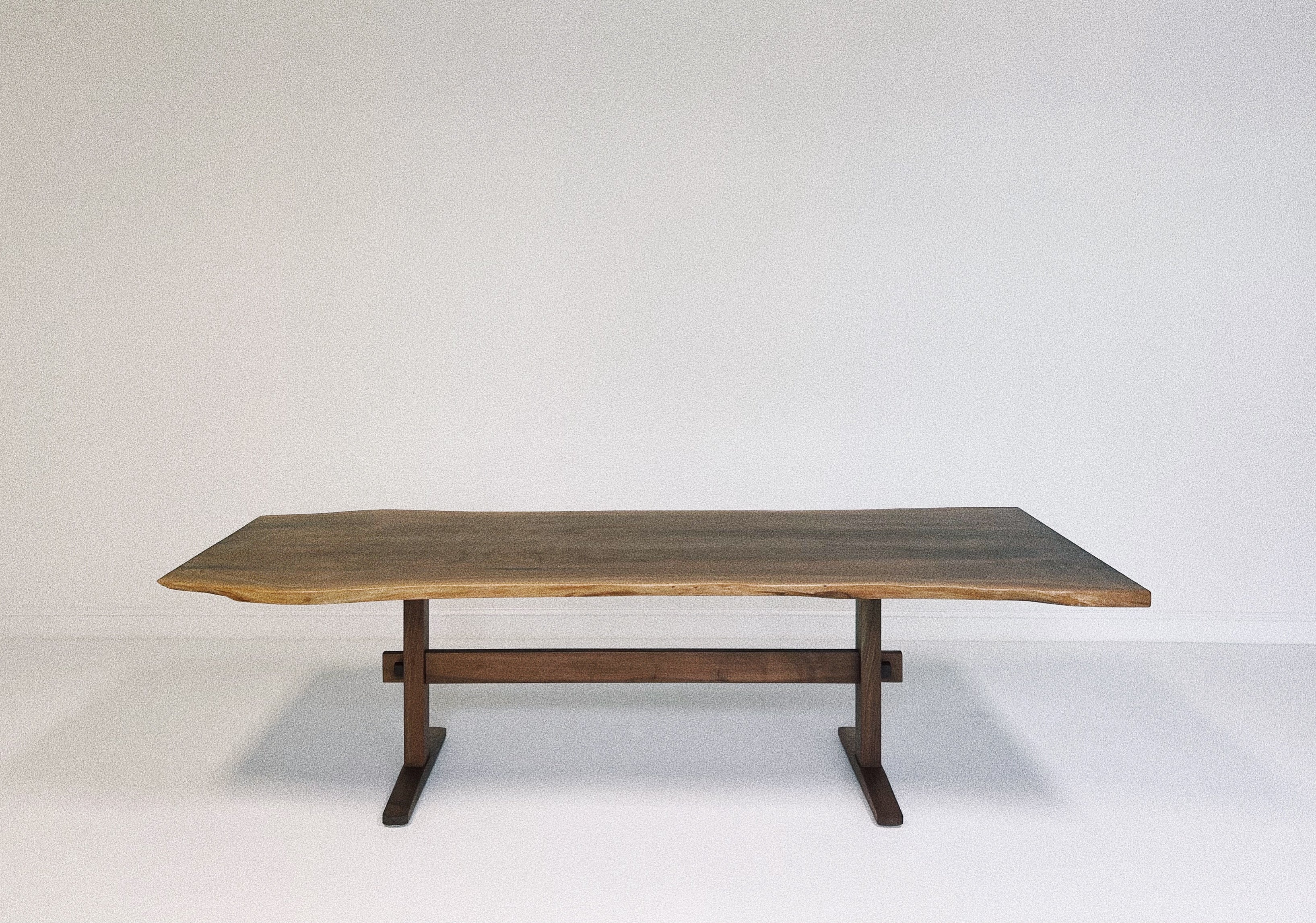 Walnut Trestle Dining Table - Image 13