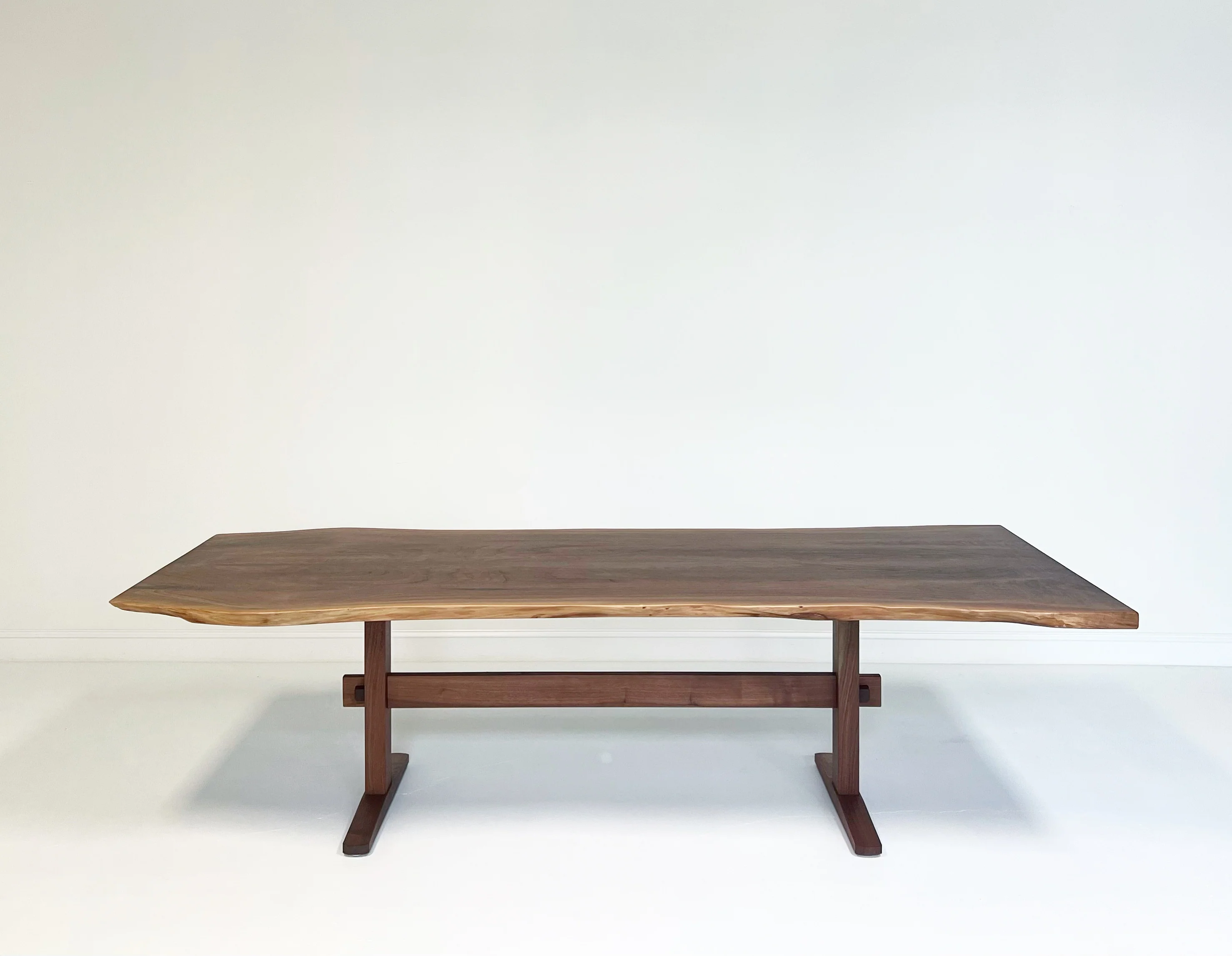 Walnut Trestle Dining Table - Image 15
