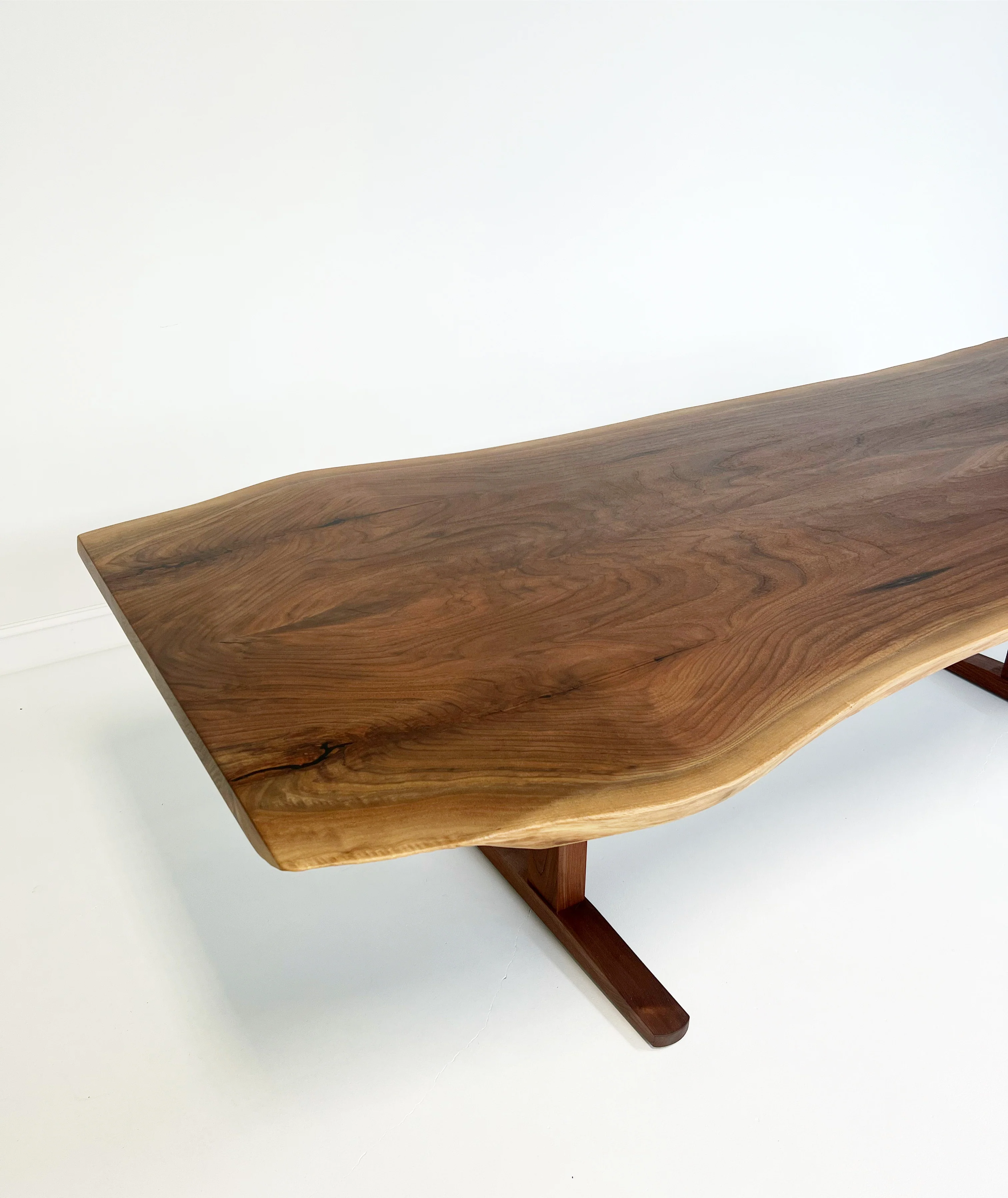 Walnut Trestle Dining Table - Image 16