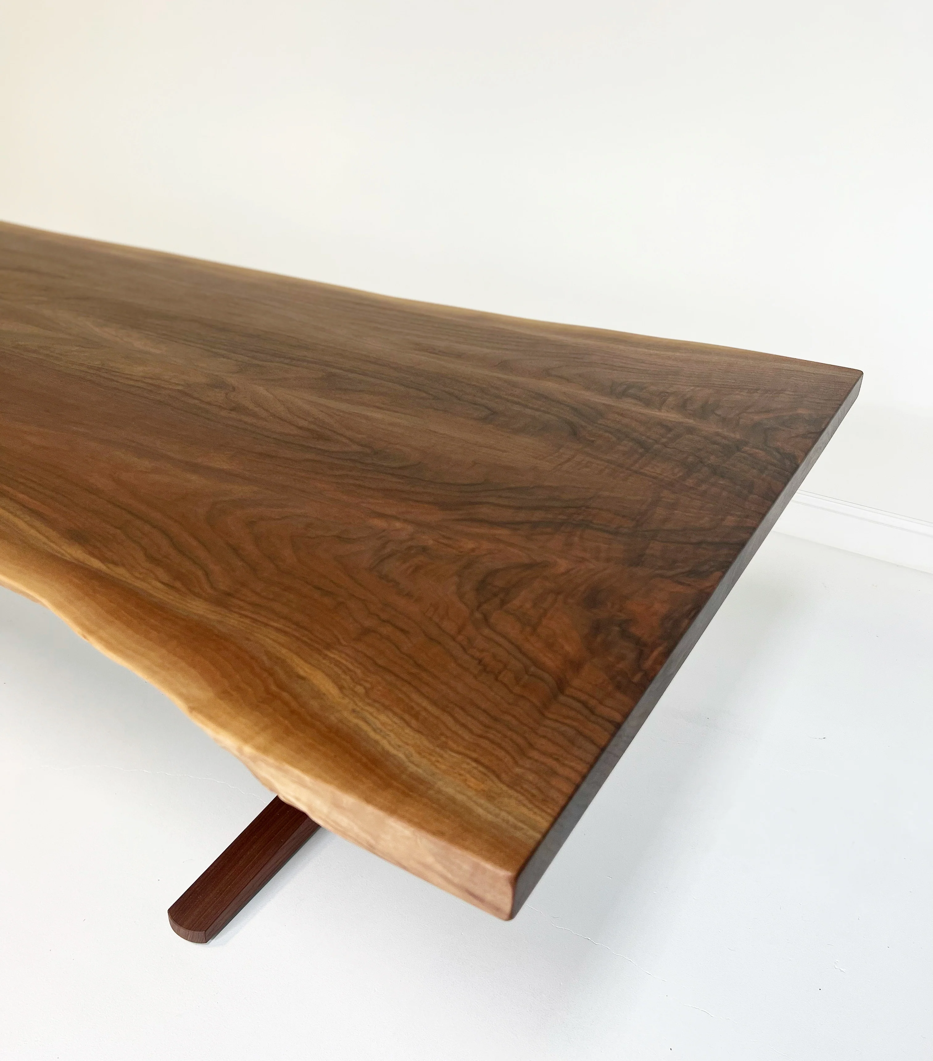 Walnut Trestle Dining Table - Image 4