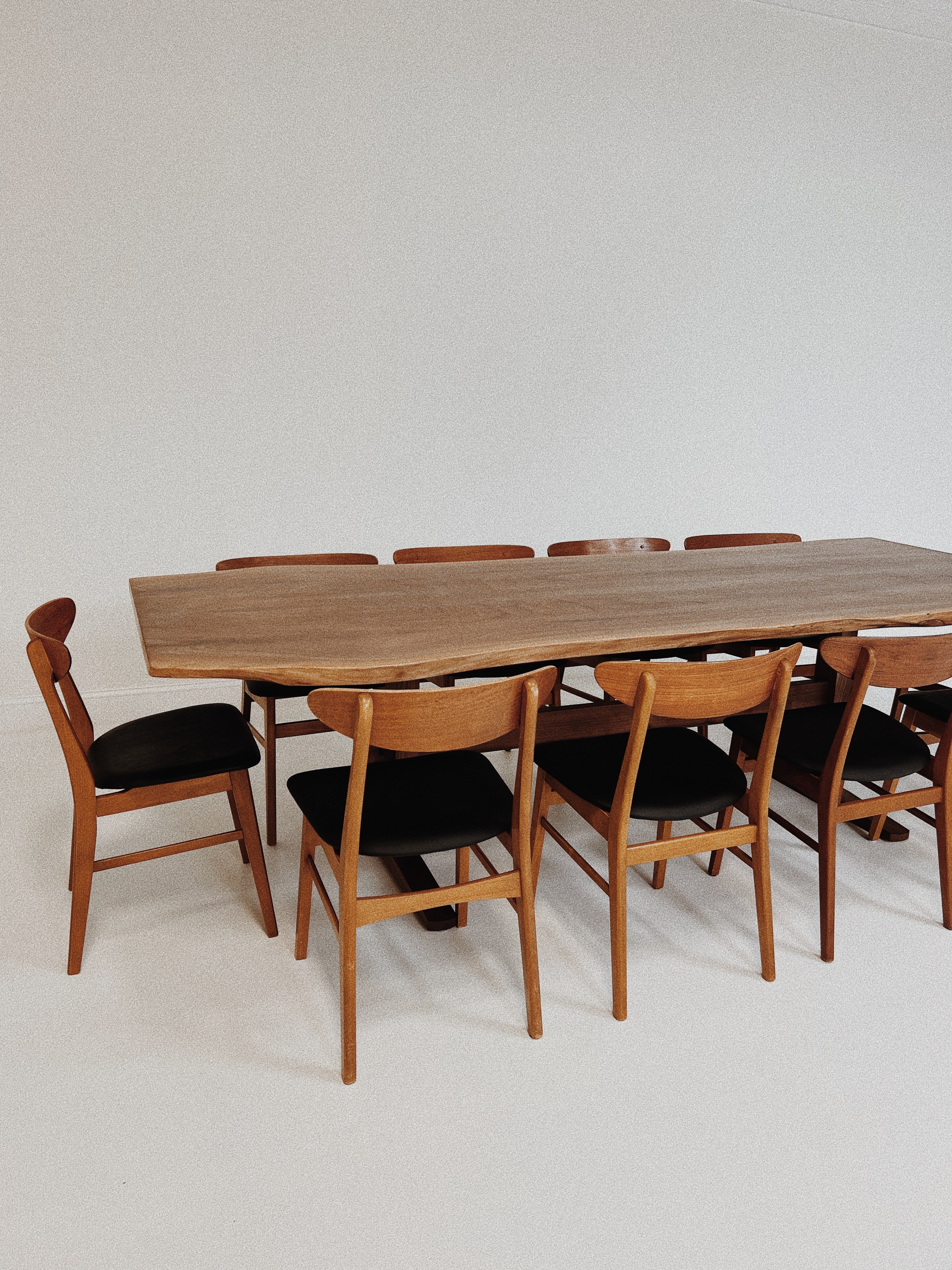Walnut Trestle Dining Table - Image 5