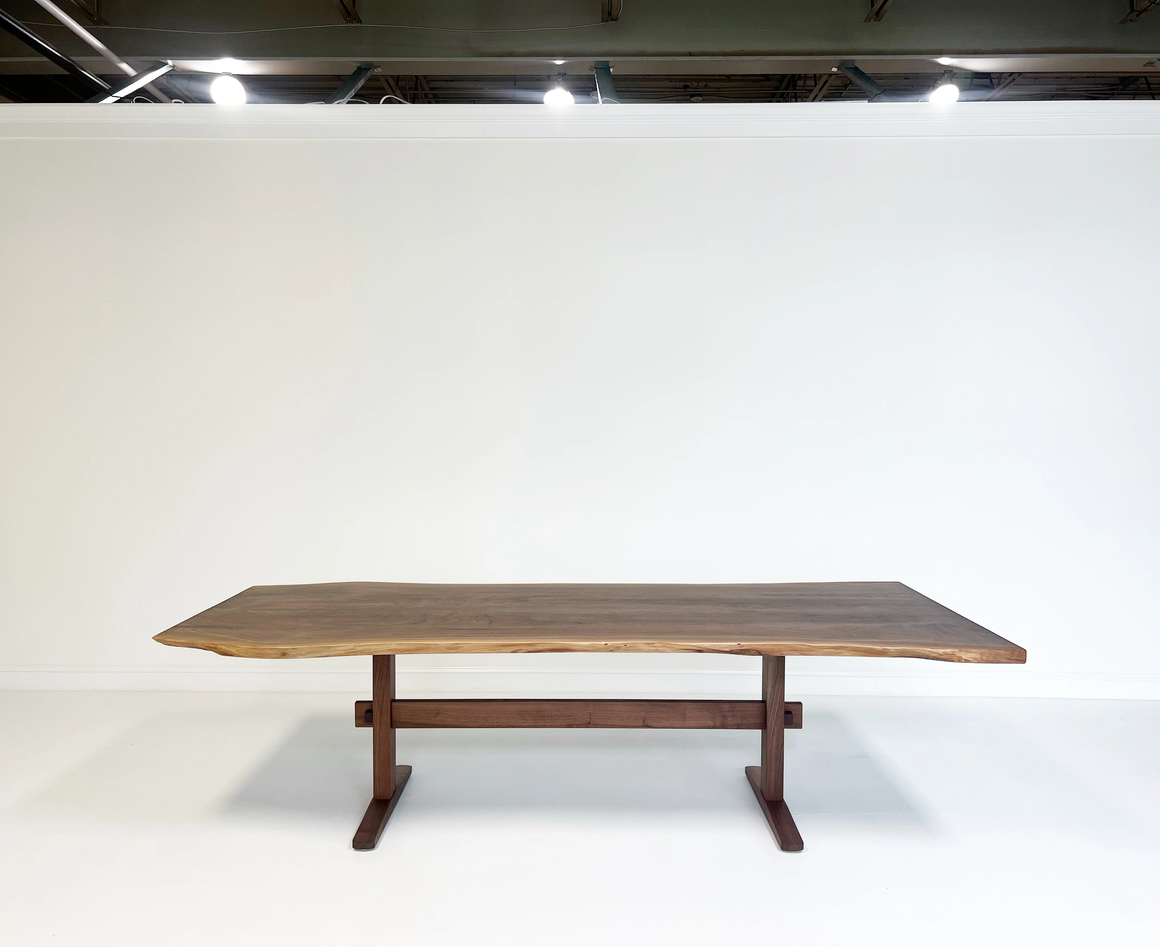 Walnut Trestle Dining Table - Image 6