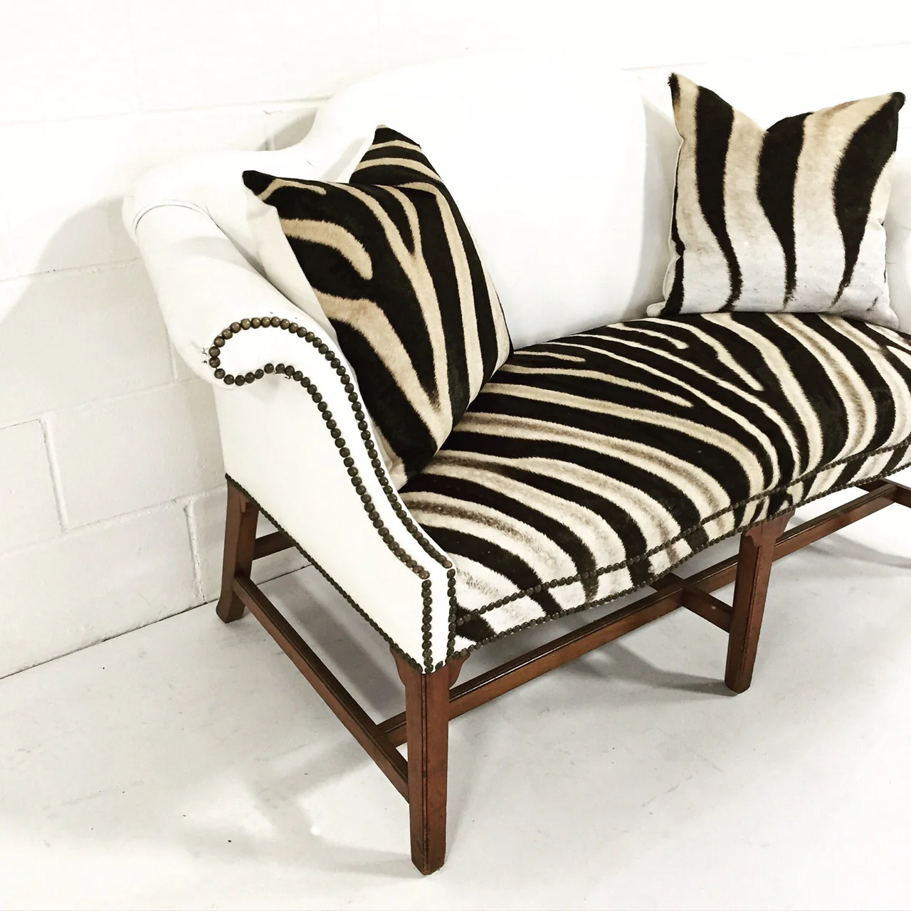 Loveseat in Zebra Hide - Image 2