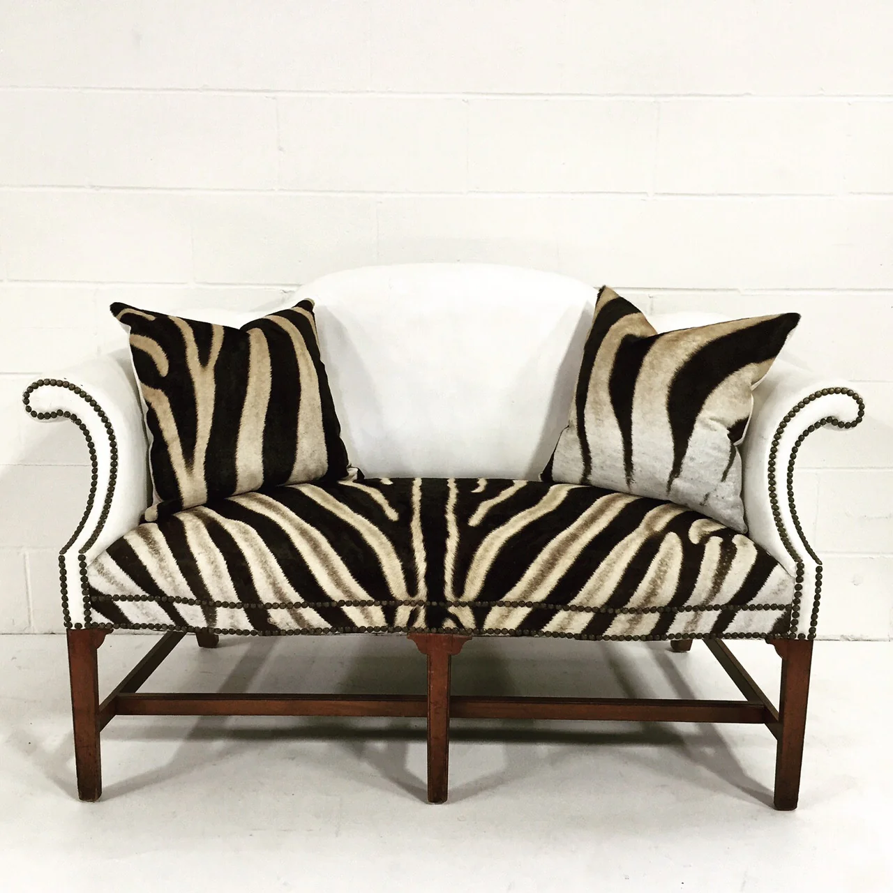 Loveseat in Zebra Hide - Image 3