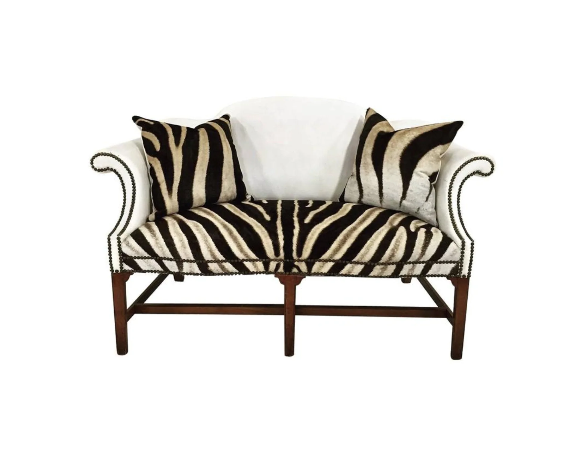 Loveseat in Zebra Hide - Image 7
